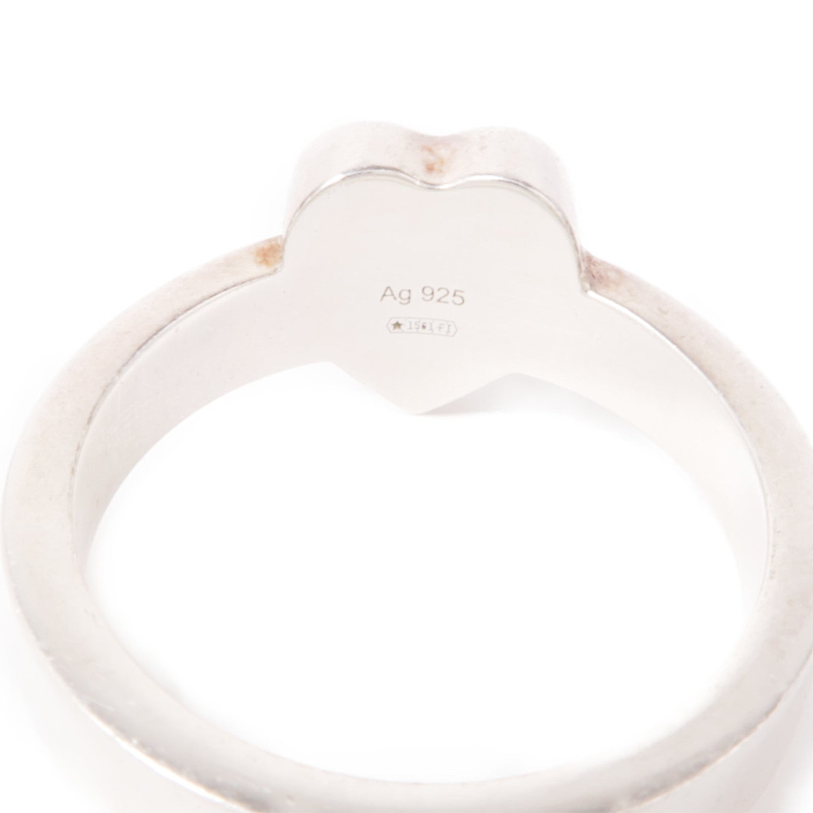 GUCCI 925純銀Heart Ring戒指US#6.75