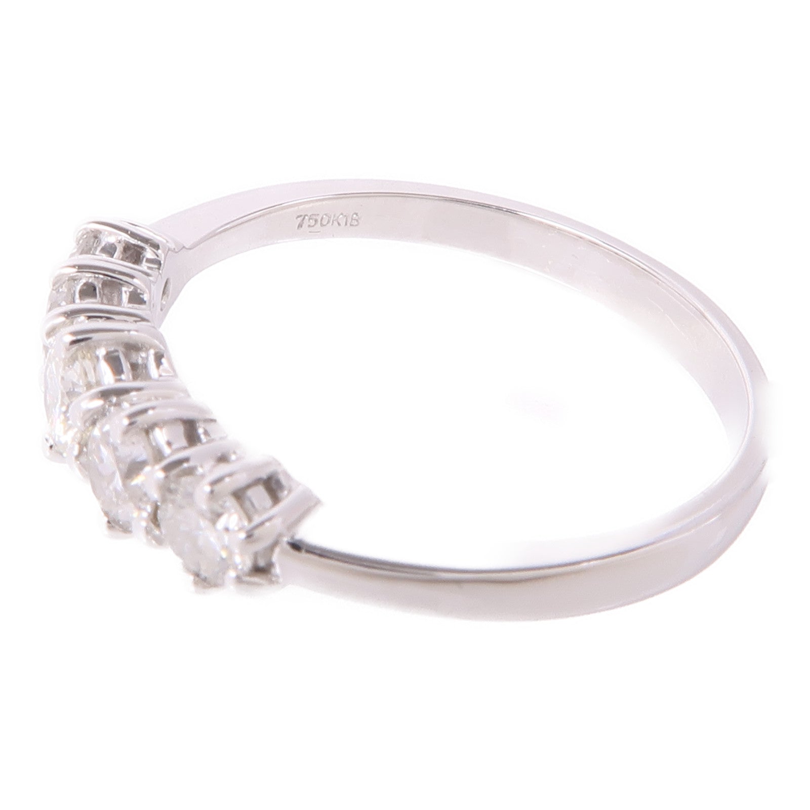 JEWELRY Diamond Ring 18K White Gold US#5.75