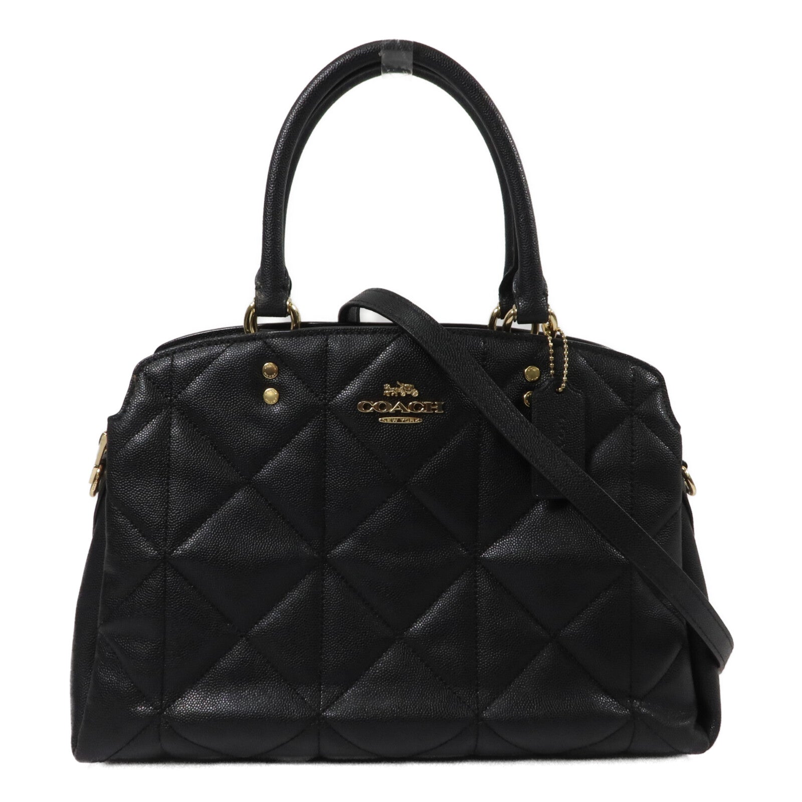 COACH 牛皮皮革2 Way Shoulder手挽肩背兩用袋