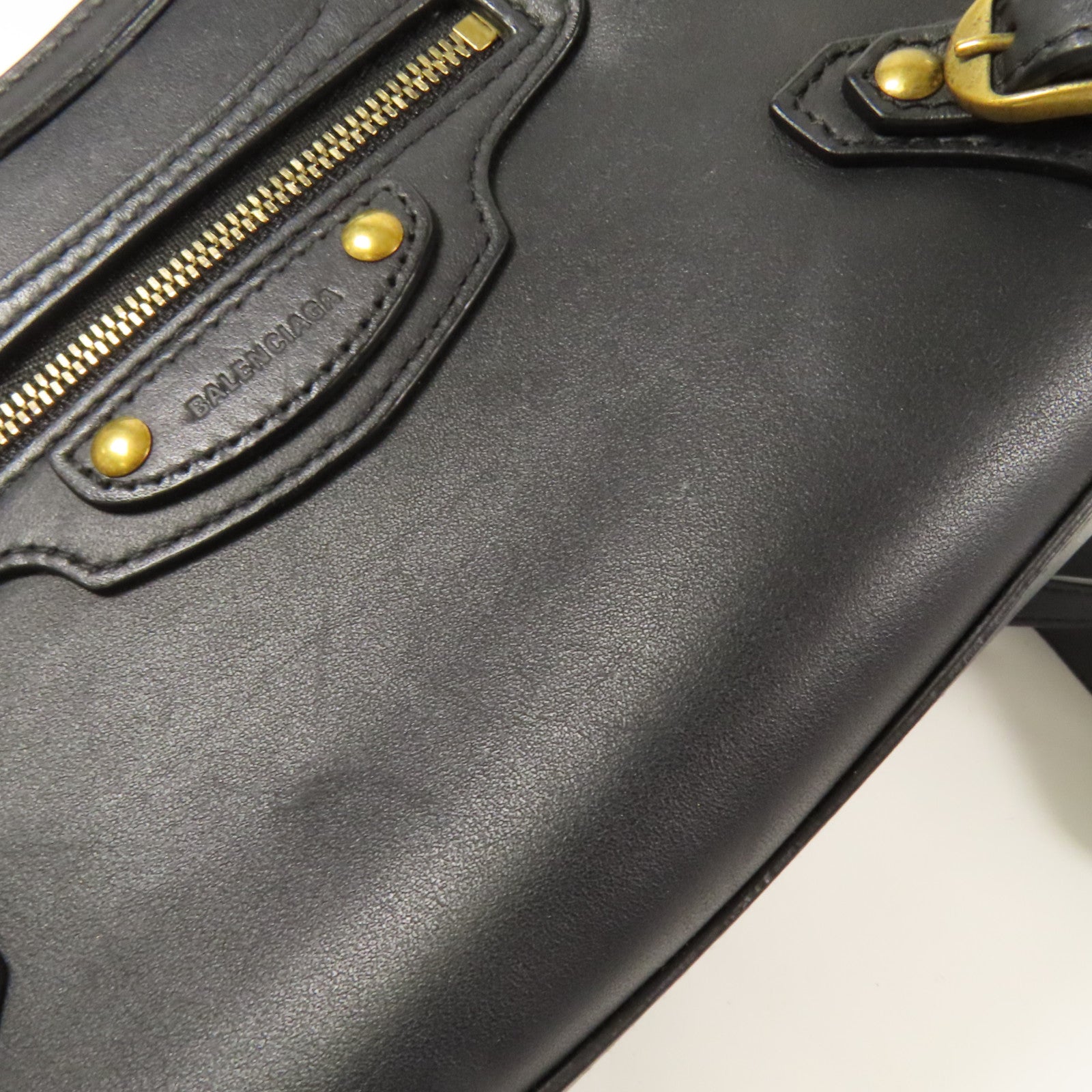 BALENCIAGA 牛皮皮革Mini Neo Classic City金扣手挽肩背兩用袋