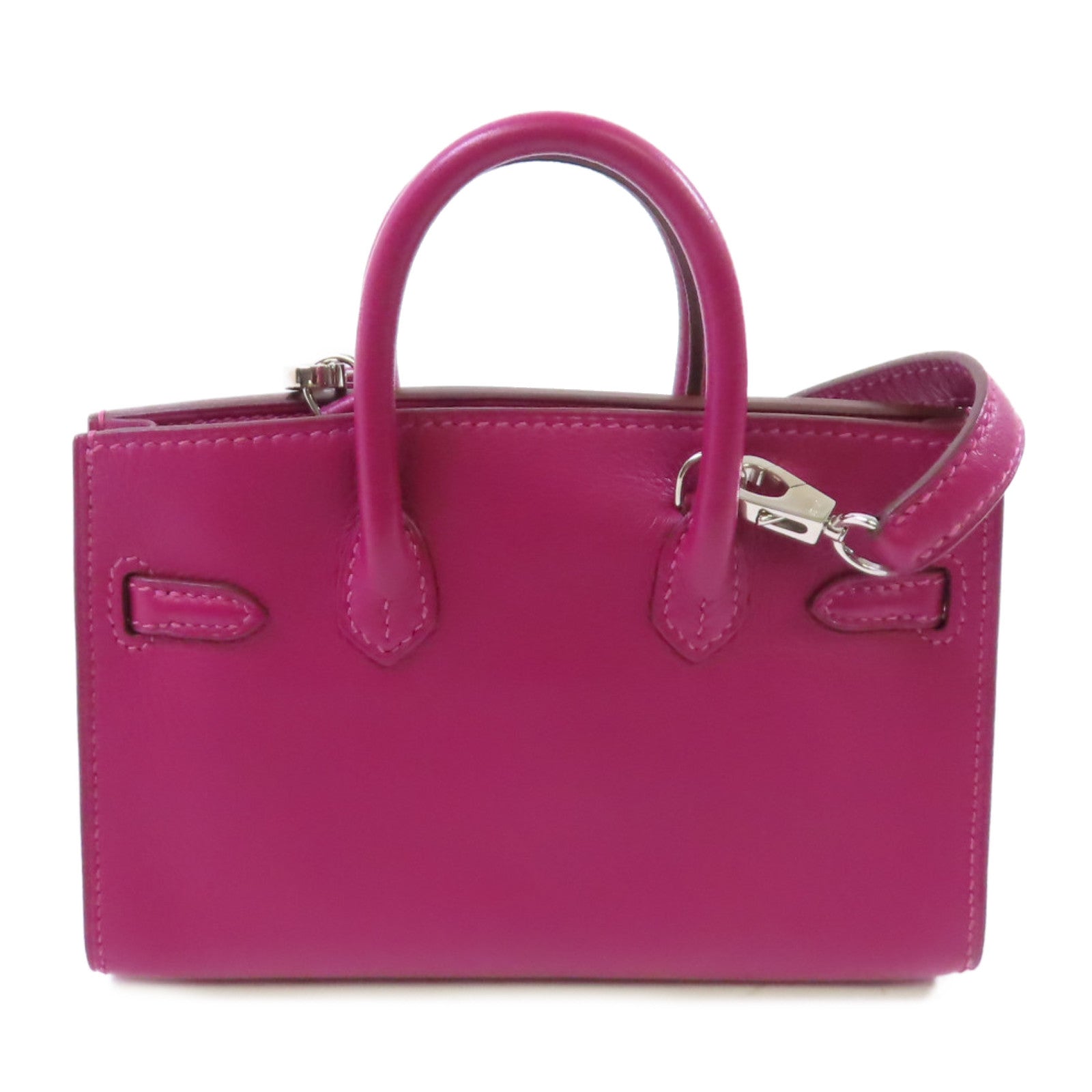 HERMES Swift皮革Tiny Birkin Shoulder Bag金扣肩背袋K5 Tosca
