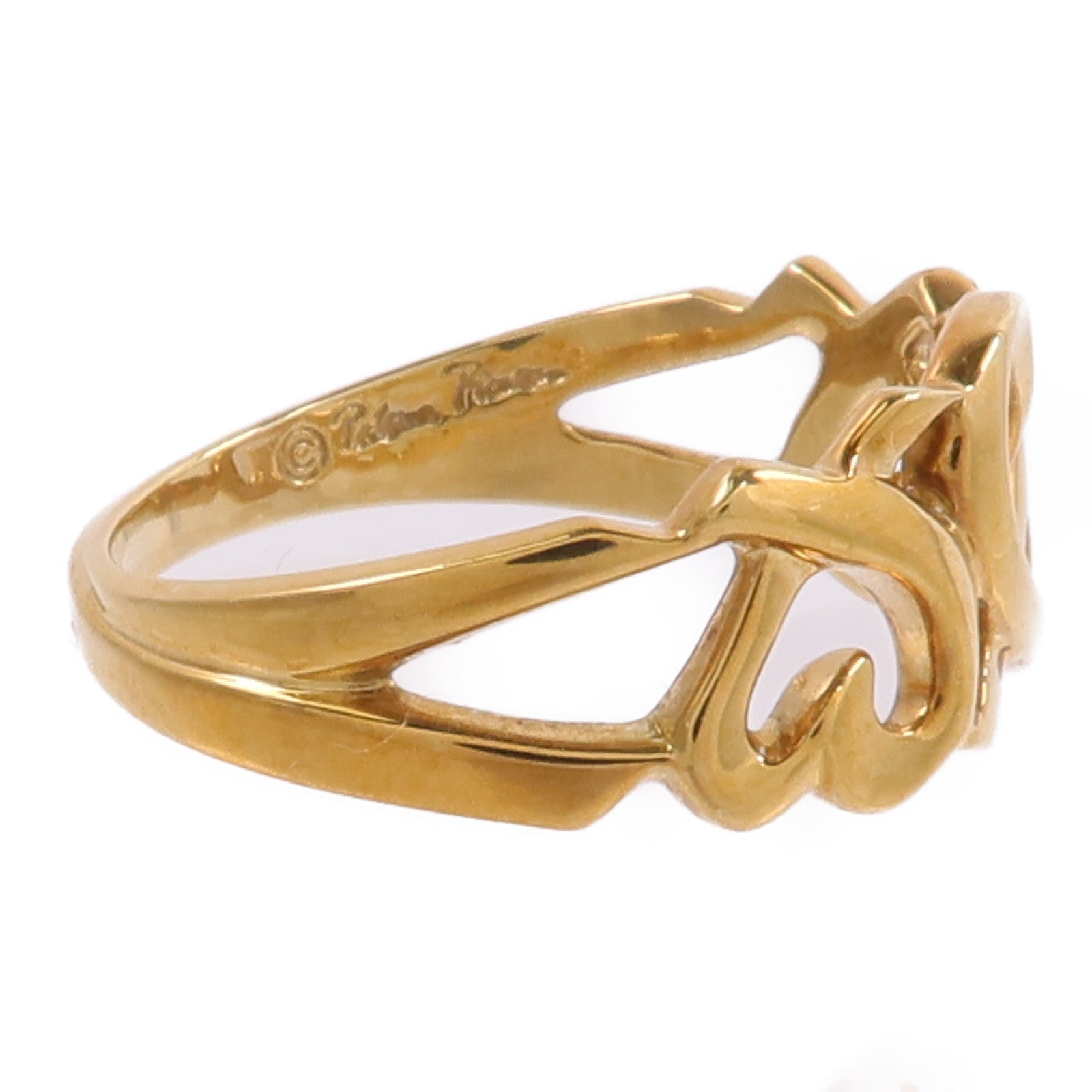 TIFFANY＆CO 18K黃金Paloma Picasso Loving Ring戒指