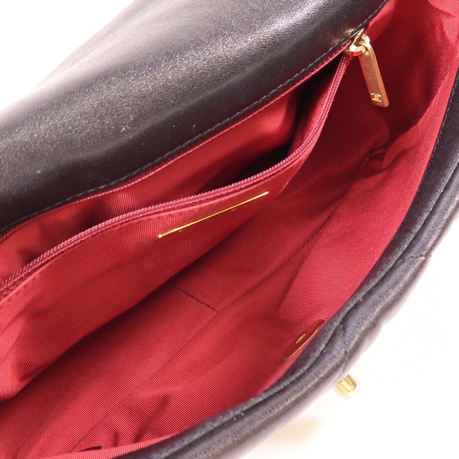 CHANEL 羊皮皮革C19 Small金扣手挽鏈帶肩背兩用袋