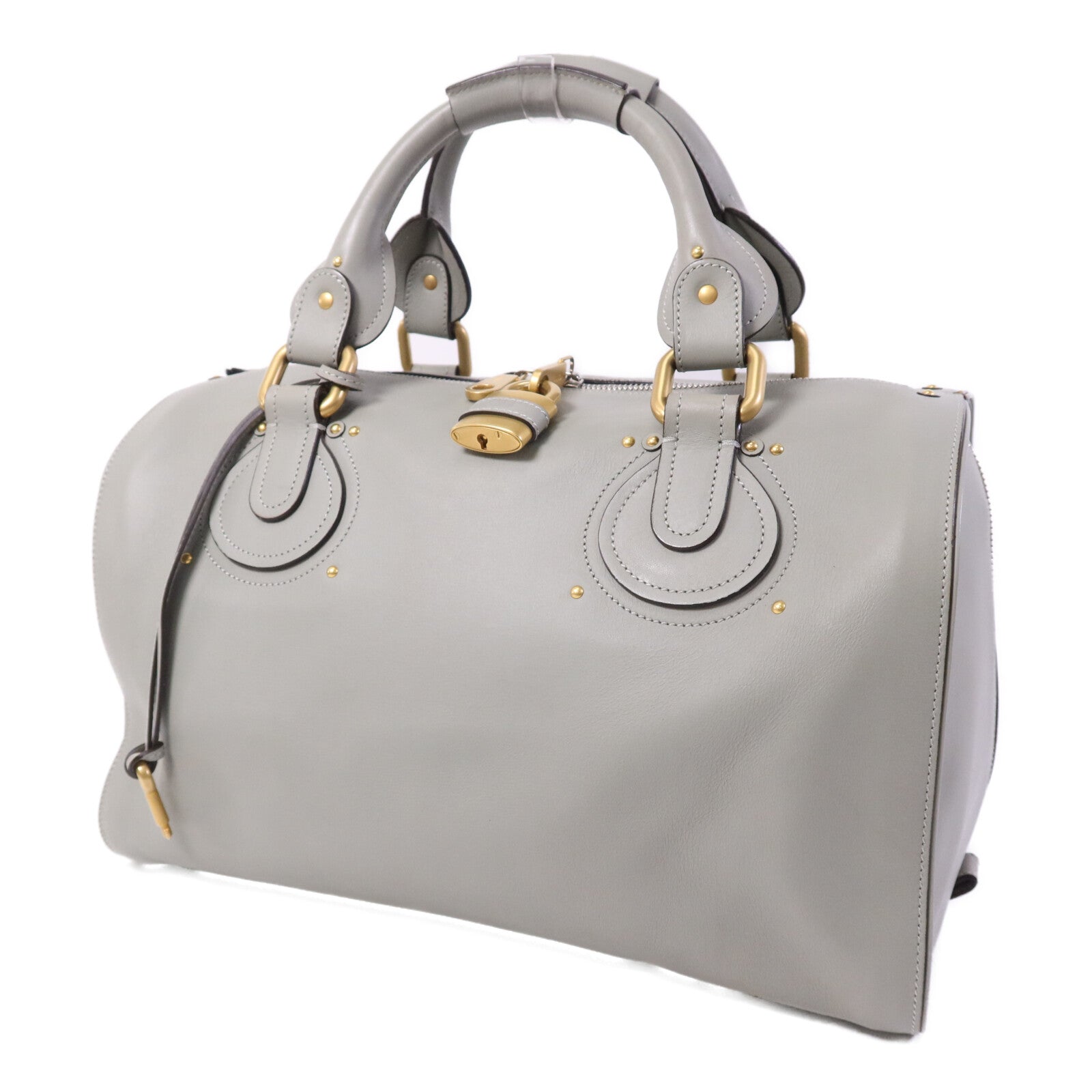 Chloe 牛皮皮革Aurore Handbag金扣手挽袋