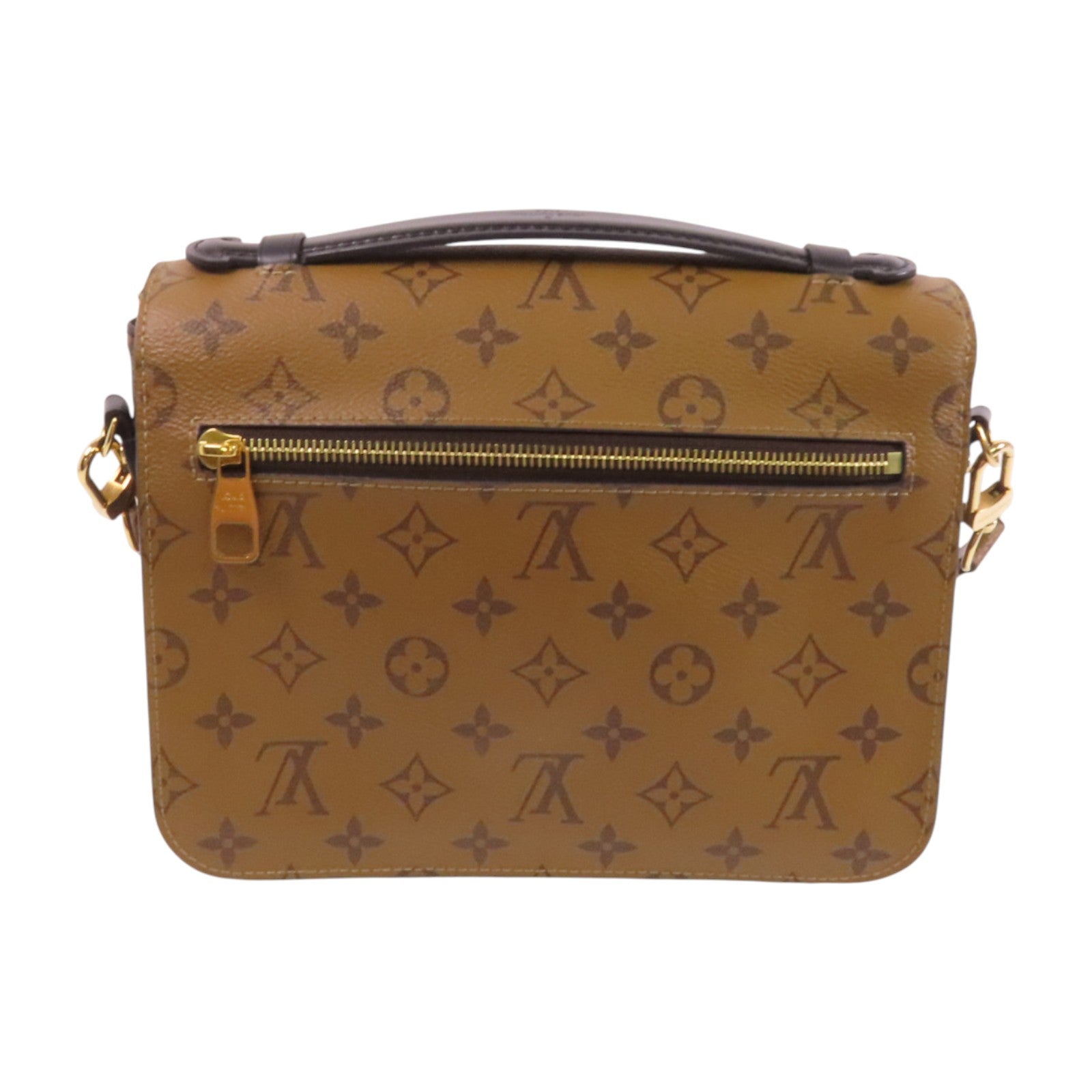 LOUIS VUITTON Monogram Reverse Pochette Metis金扣手挽肩背兩用袋