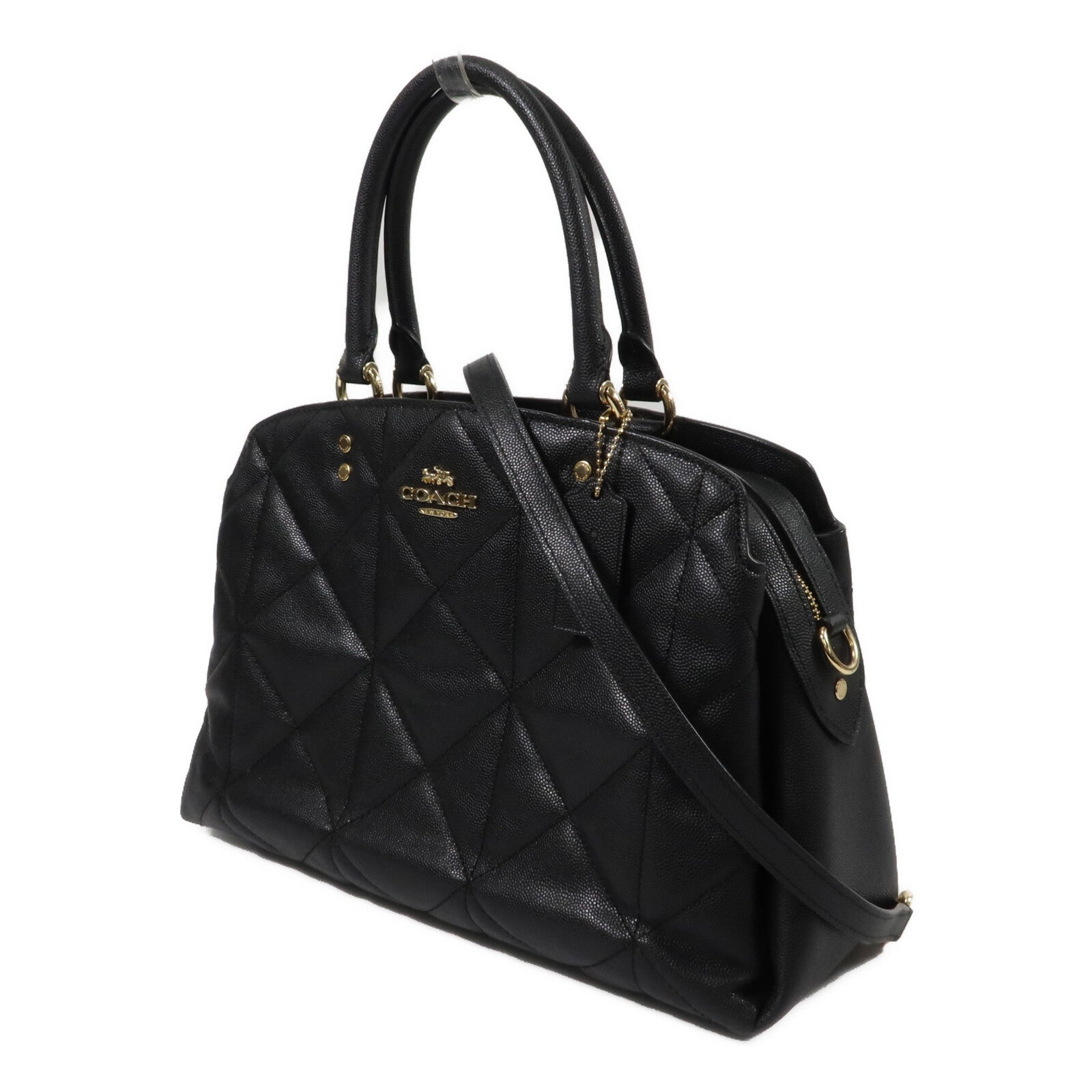 COACH 牛皮皮革2 Way Shoulder手挽肩背兩用袋