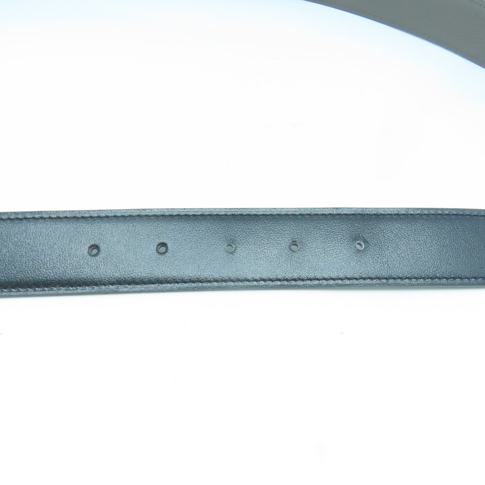 HERMES 【激減優惠】Swift皮革/Epsom皮革Belt 110cm銀扣黑色/灰色