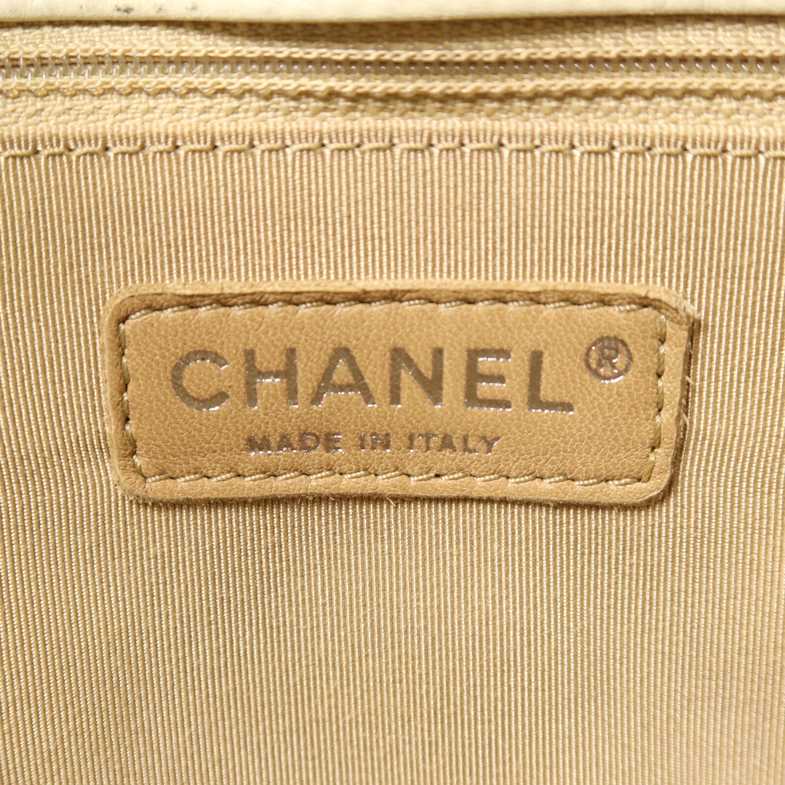 CHANEL 牛皮皮革PST Petite Shopping Tote Bag銀扣鏈帶手挽袋