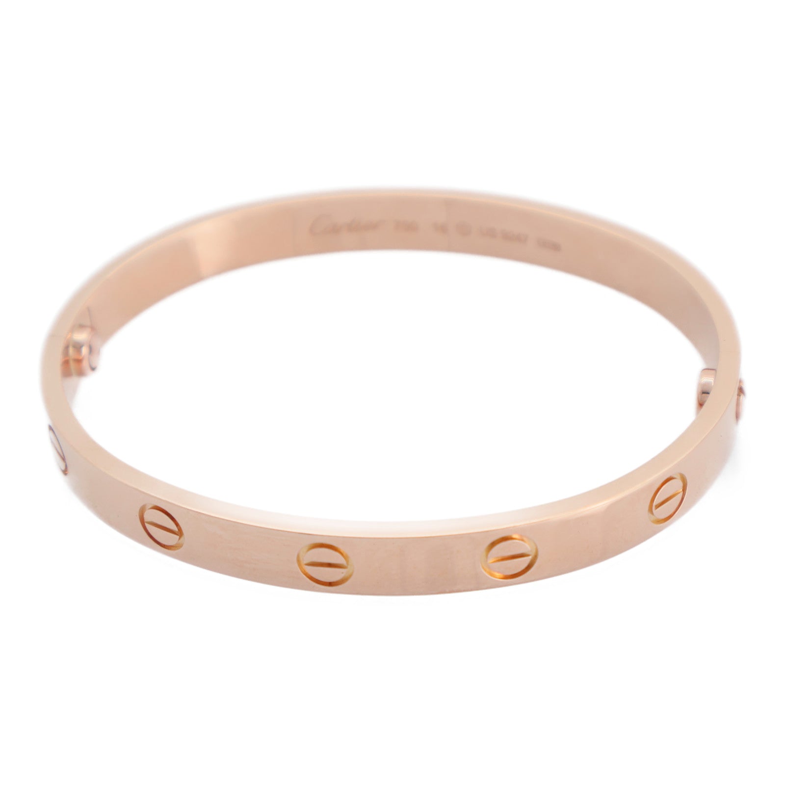 CARTIER 18K玫瑰金Love Bracelet手鏈Cartier#16