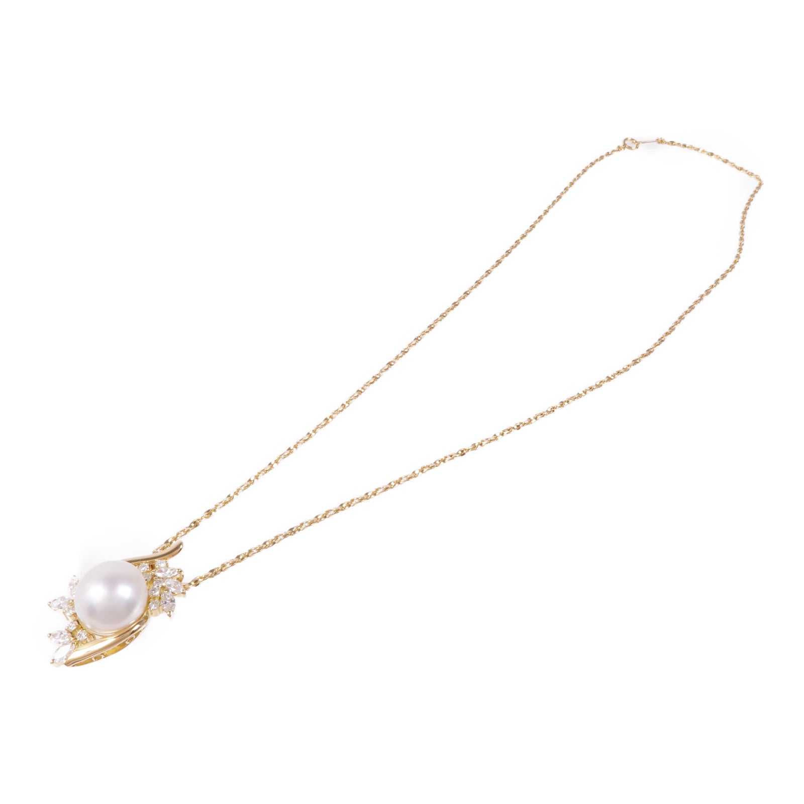 JEWELRY 18K黃金Pearl/Diamond Necklace珍珠/鑽石項鍊