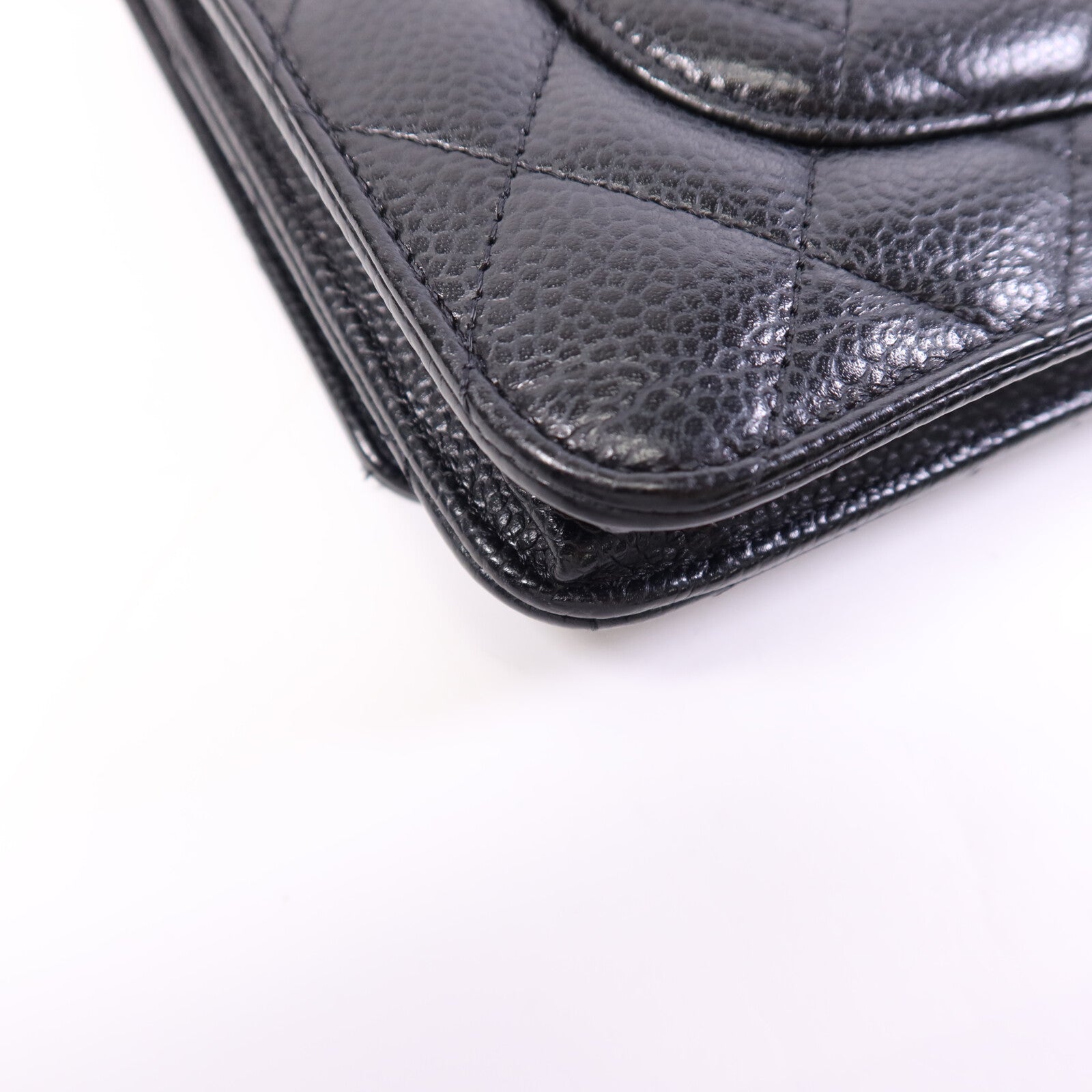 CHANEL 牛皮皮革Wallet On Chain金扣肩背袋