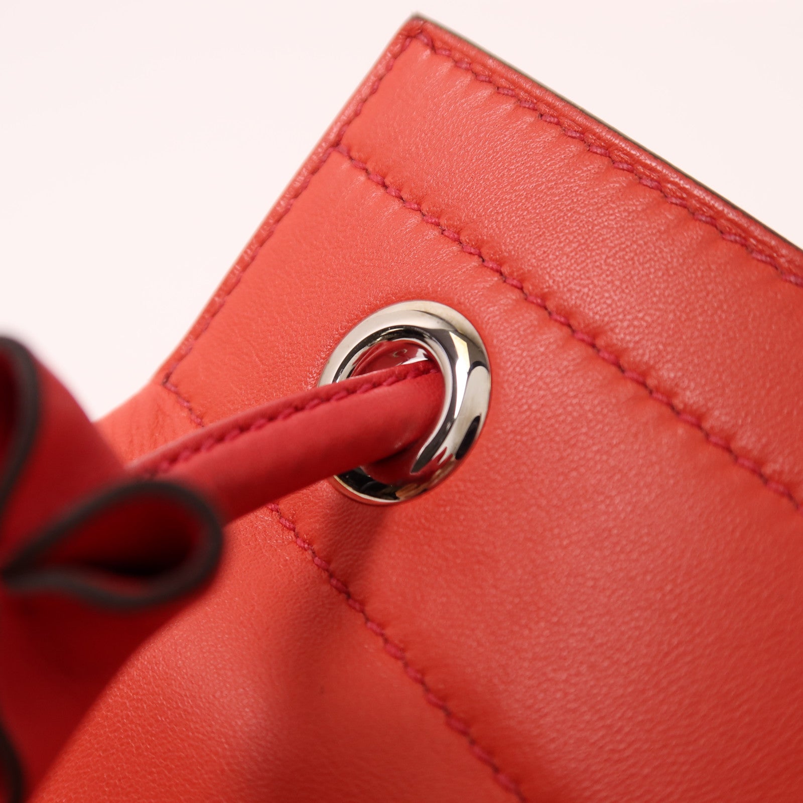 HERMES Swift皮革Aline Mini銀扣肩背袋Rouge Indien