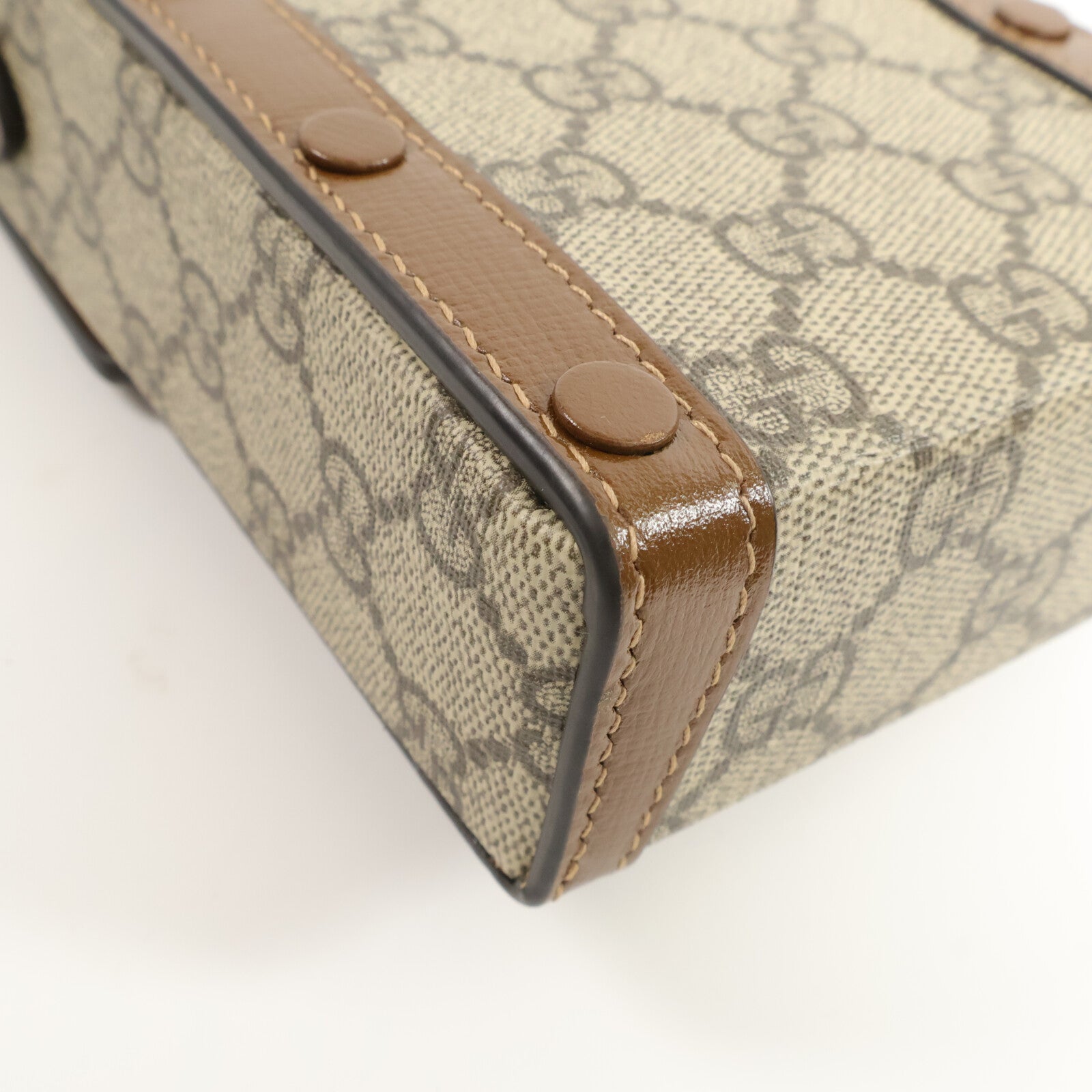 GUCCI 塗層帆布Horsebit 1955肩背袋