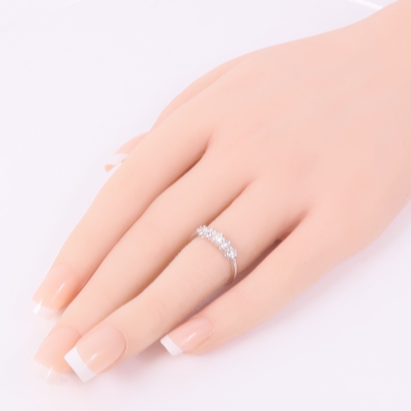 JEWELRY Diamond Ring 18K White Gold US#5.75