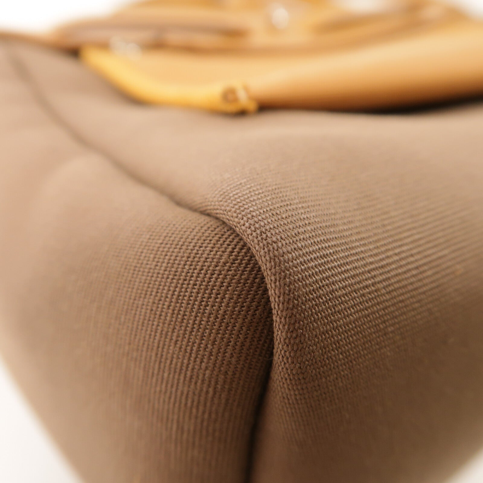 HERMES 帆布Herbag PM手挽肩背兩用袋Etoupe/Natural Sable