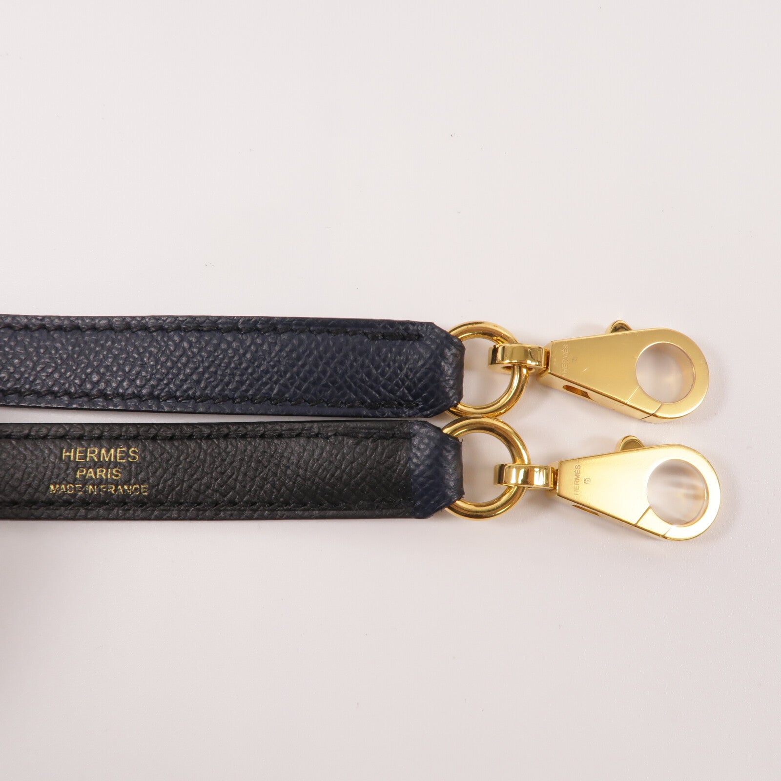HERMES Epsom皮革Kelly 28手挽肩背兩用袋Blue Indigo