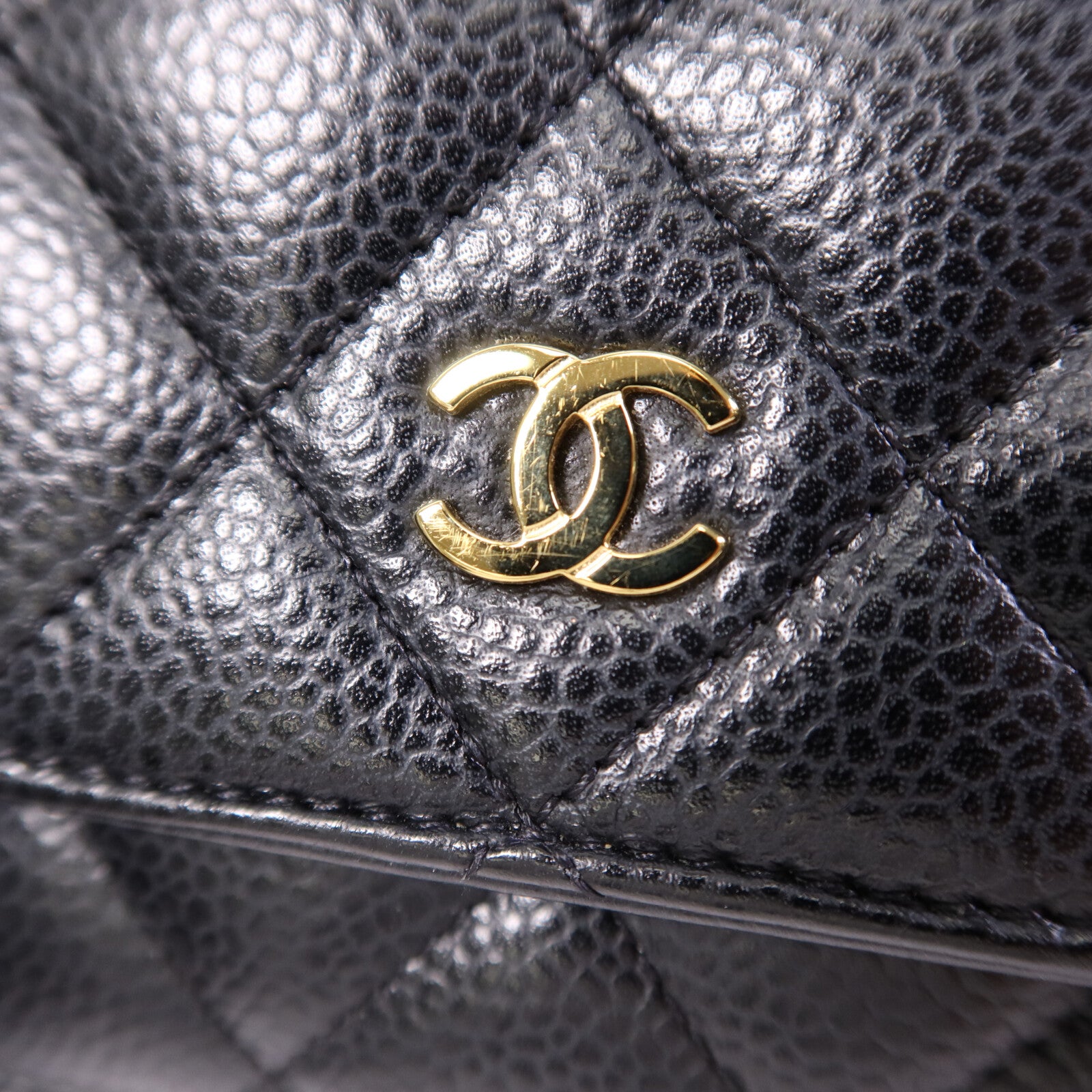 CHANEL 牛皮皮革Wallet On Chain金扣肩背袋