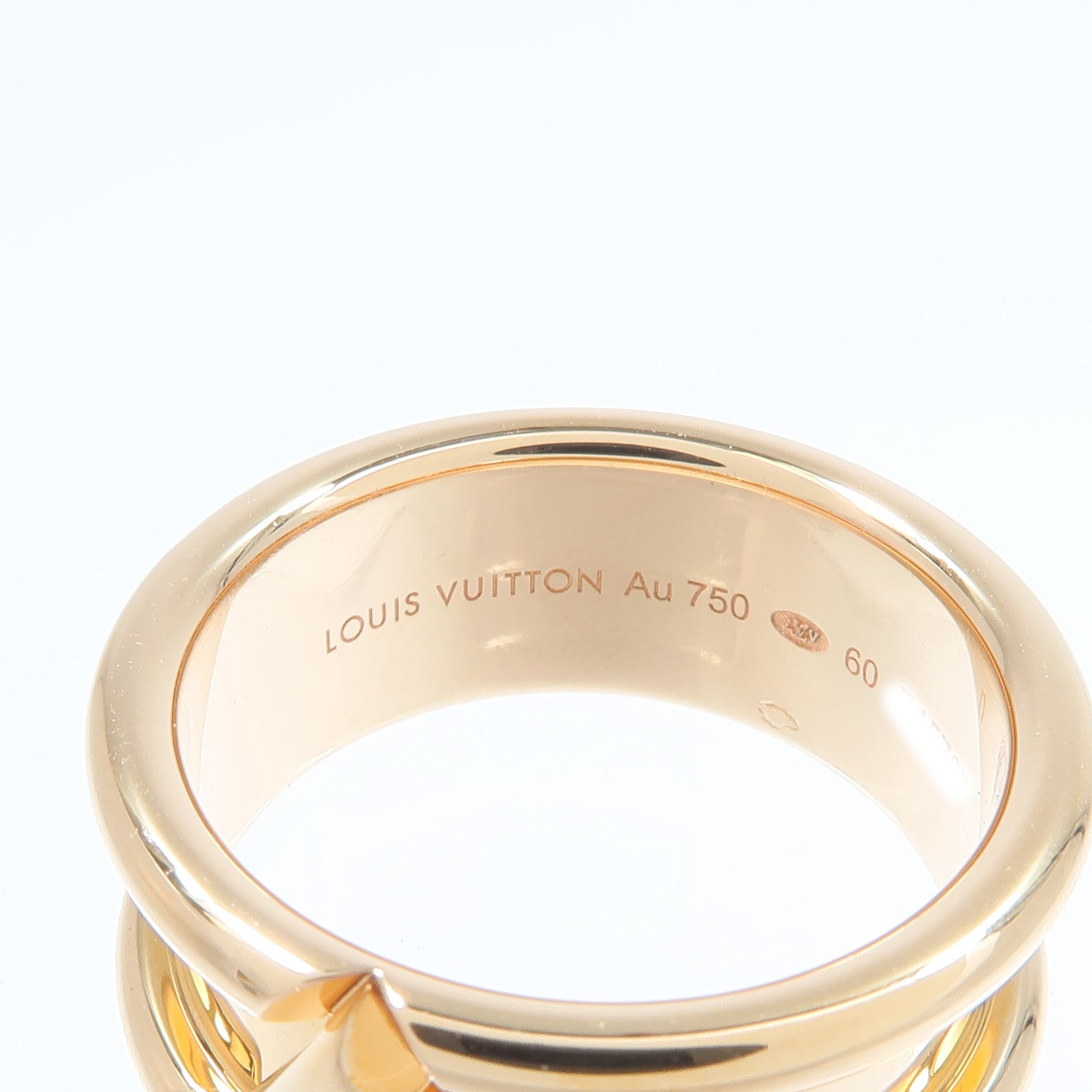 LOUIS VUITTON 18K玫瑰金Voit One鑽石戒指