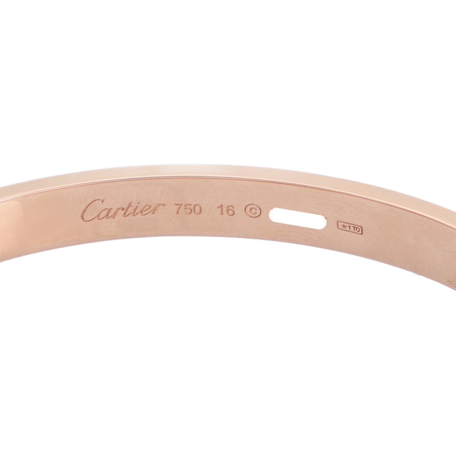 CARTIER 18K玫瑰金Love Bracelet手鏈Cartier#16