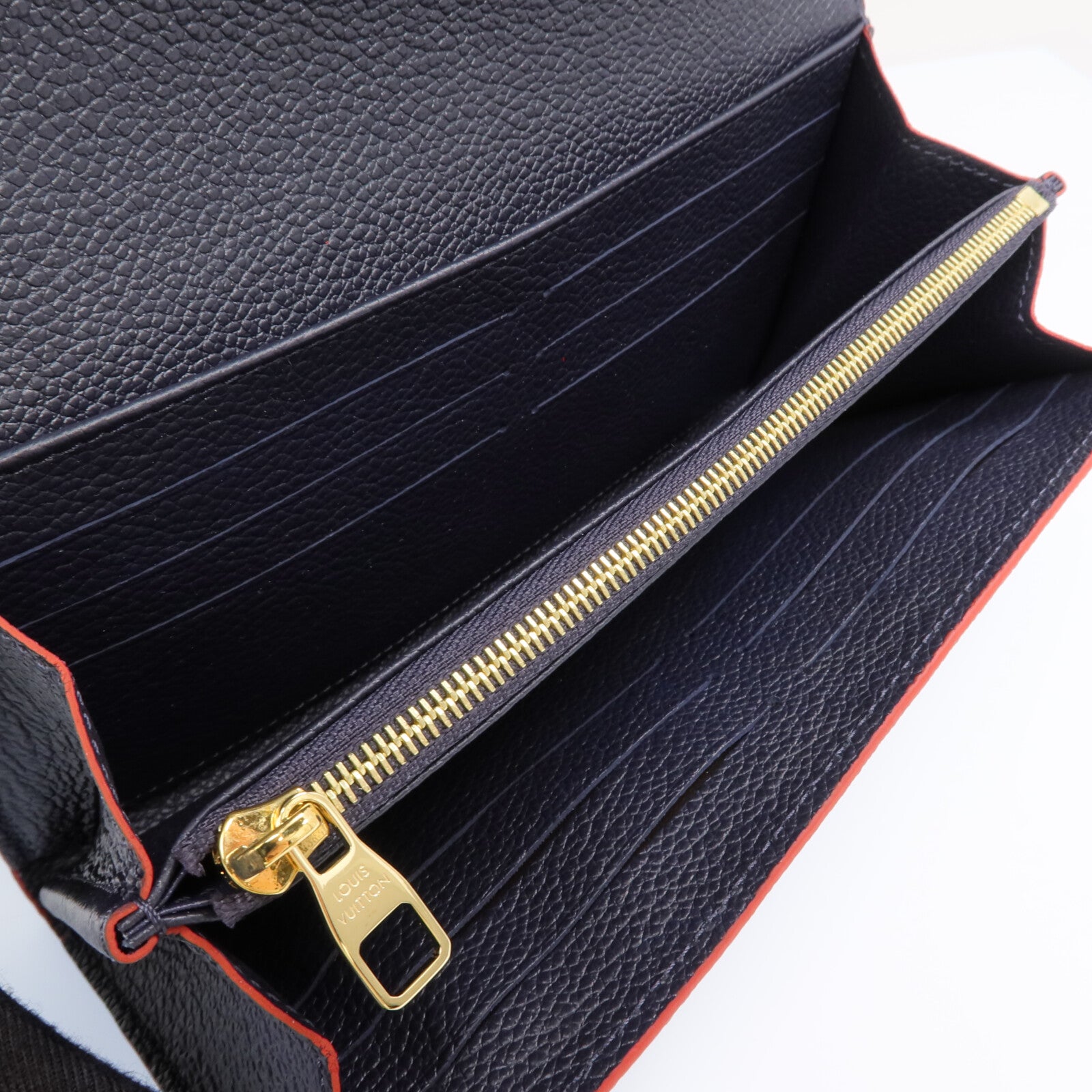 LOUIS VUITTON Monogram Empreinte Sarah金扣長錢包