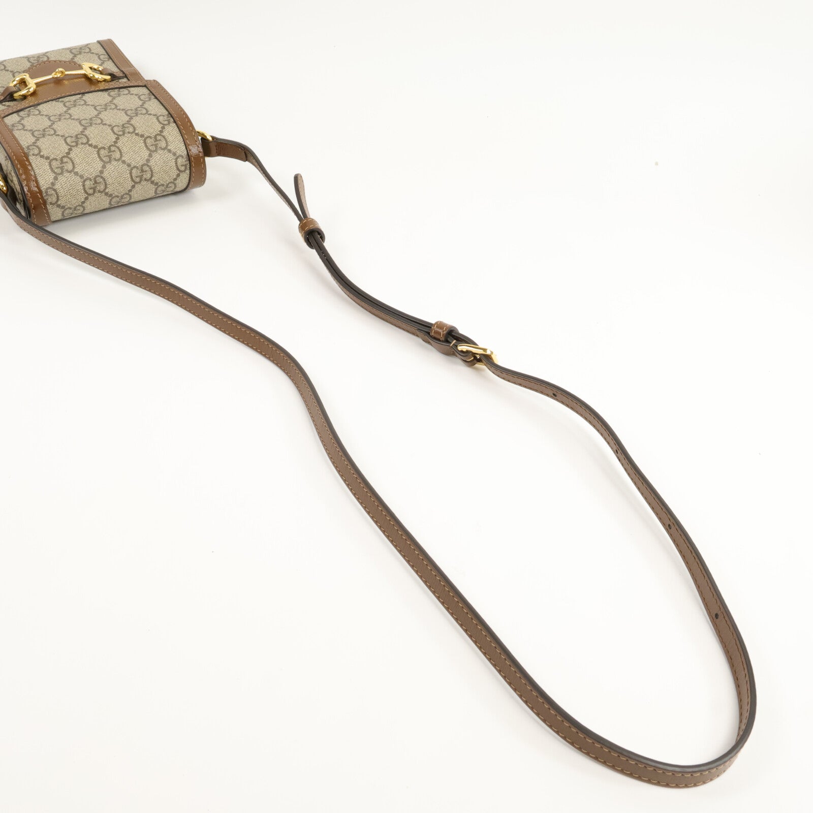 GUCCI 塗層帆布Horsebit 1955肩背袋