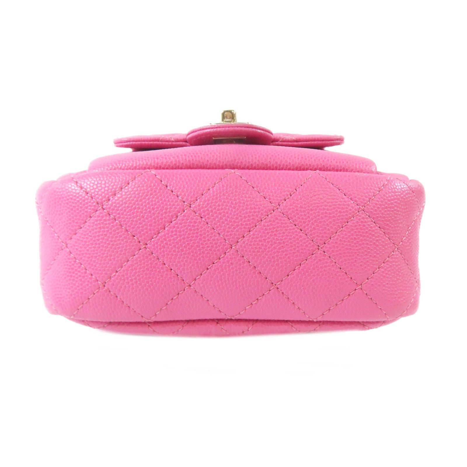 CHANEL 【激減優惠】菱格Caviar皮革Chain Shoulder Bag金扣鏈帶肩背袋粉紅色