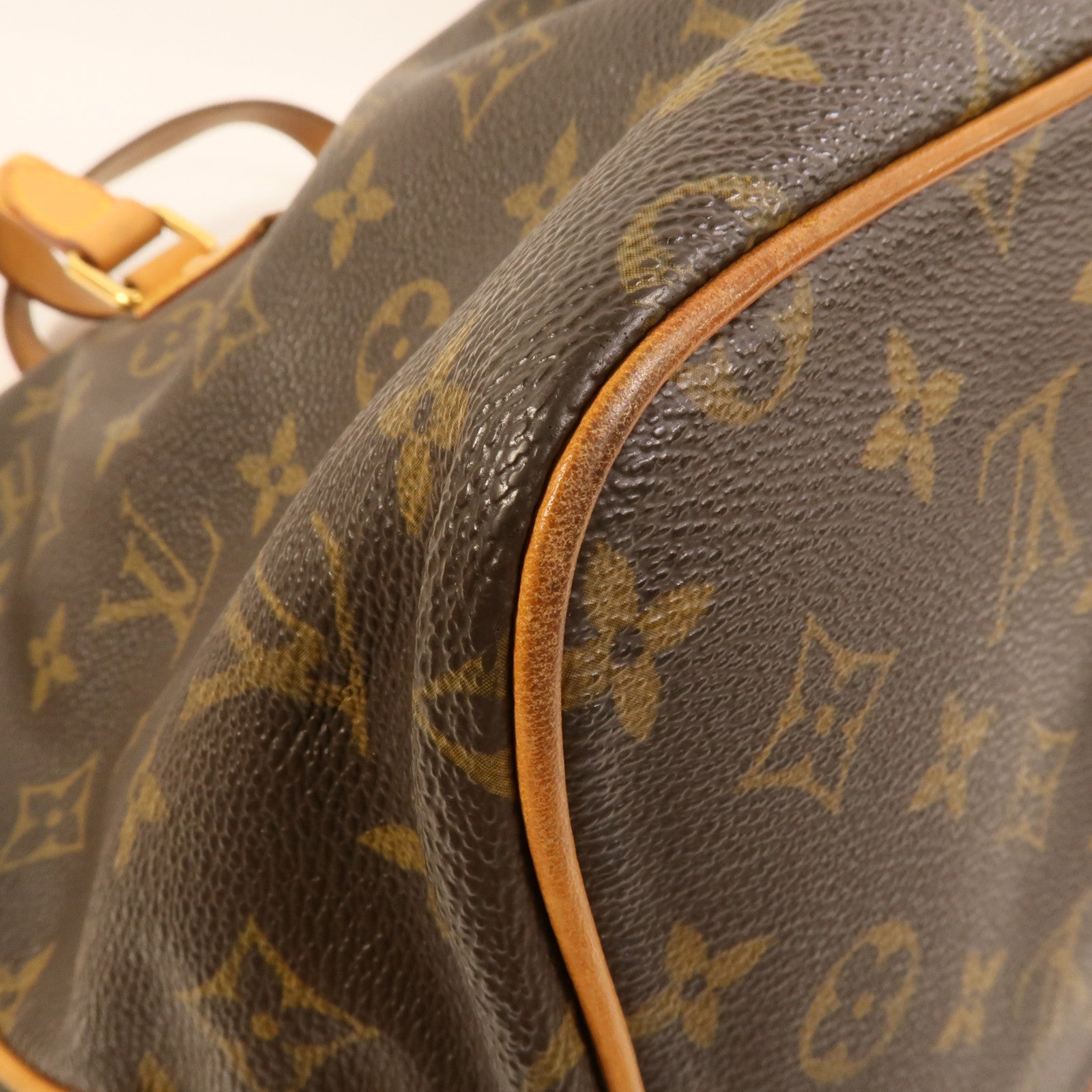 LOUIS VUITTON Monogram Palermo PM金扣手挽肩背兩用袋棕色