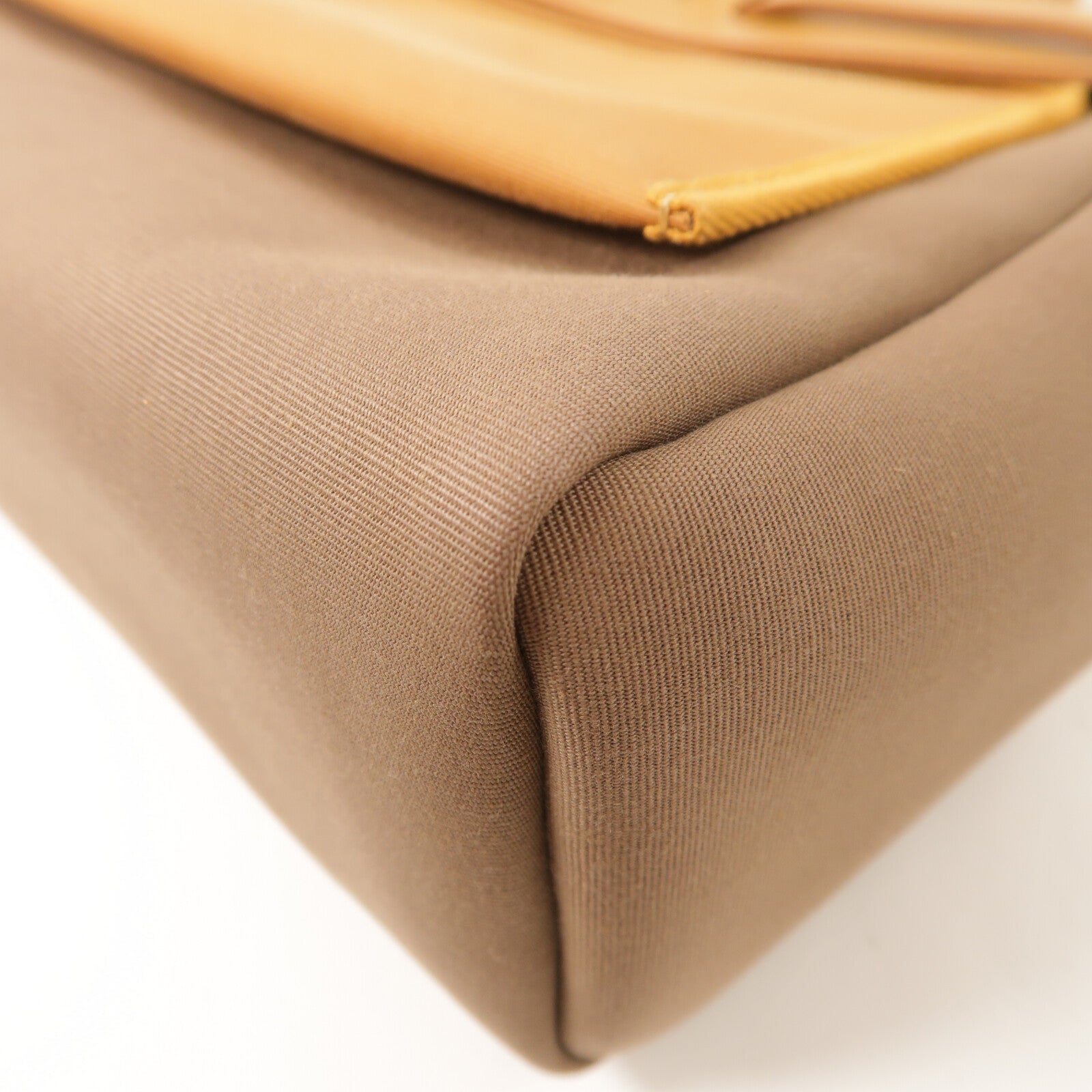 HERMES 帆布Herbag PM手挽肩背兩用袋Etoupe/Natural Sable