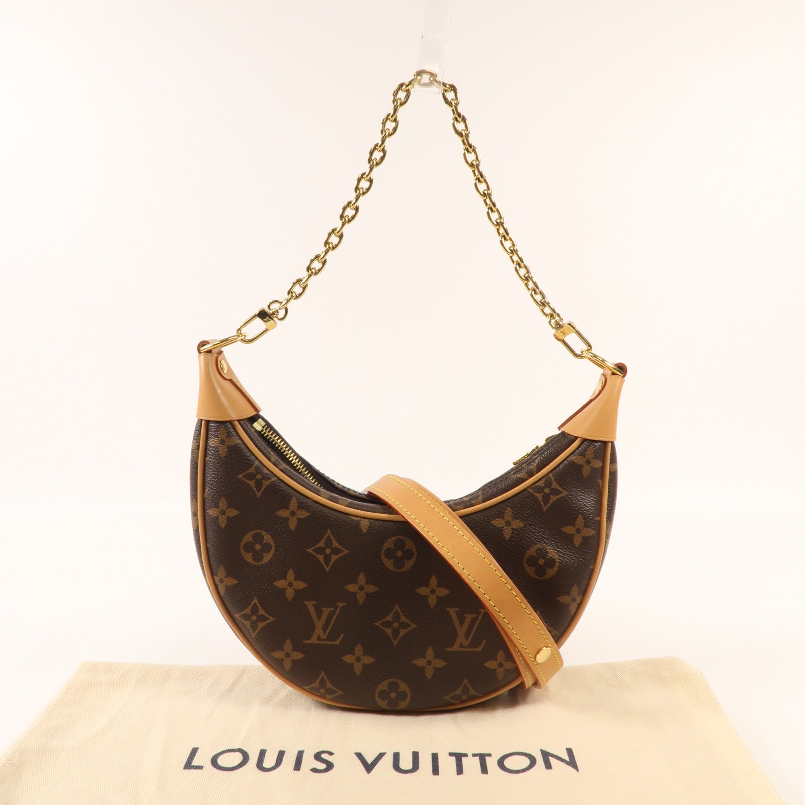 LOUIS VUITTON Monogram Loop金扣肩背袋