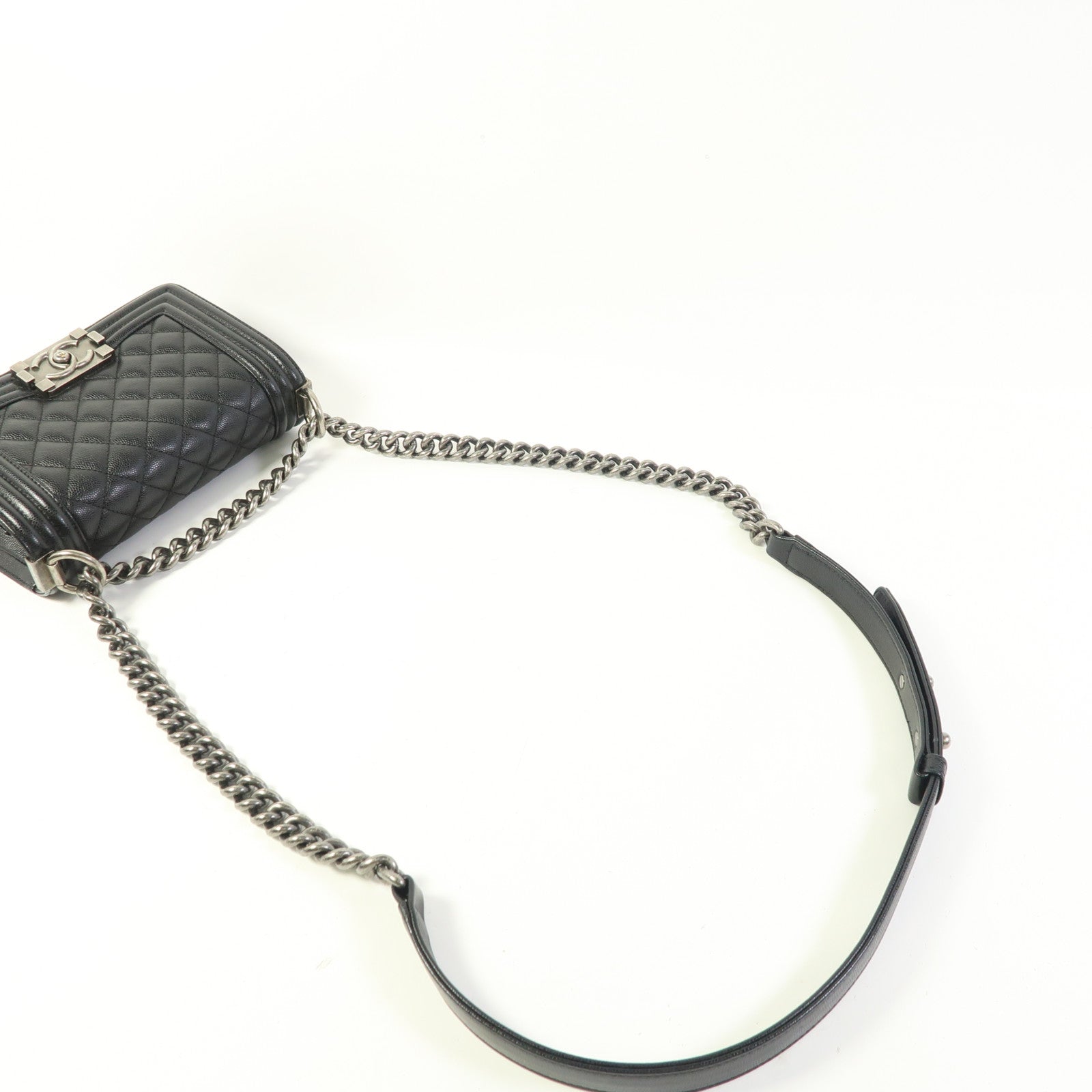 CHANEL 牛皮皮革Boy 20鏈帶肩背袋
