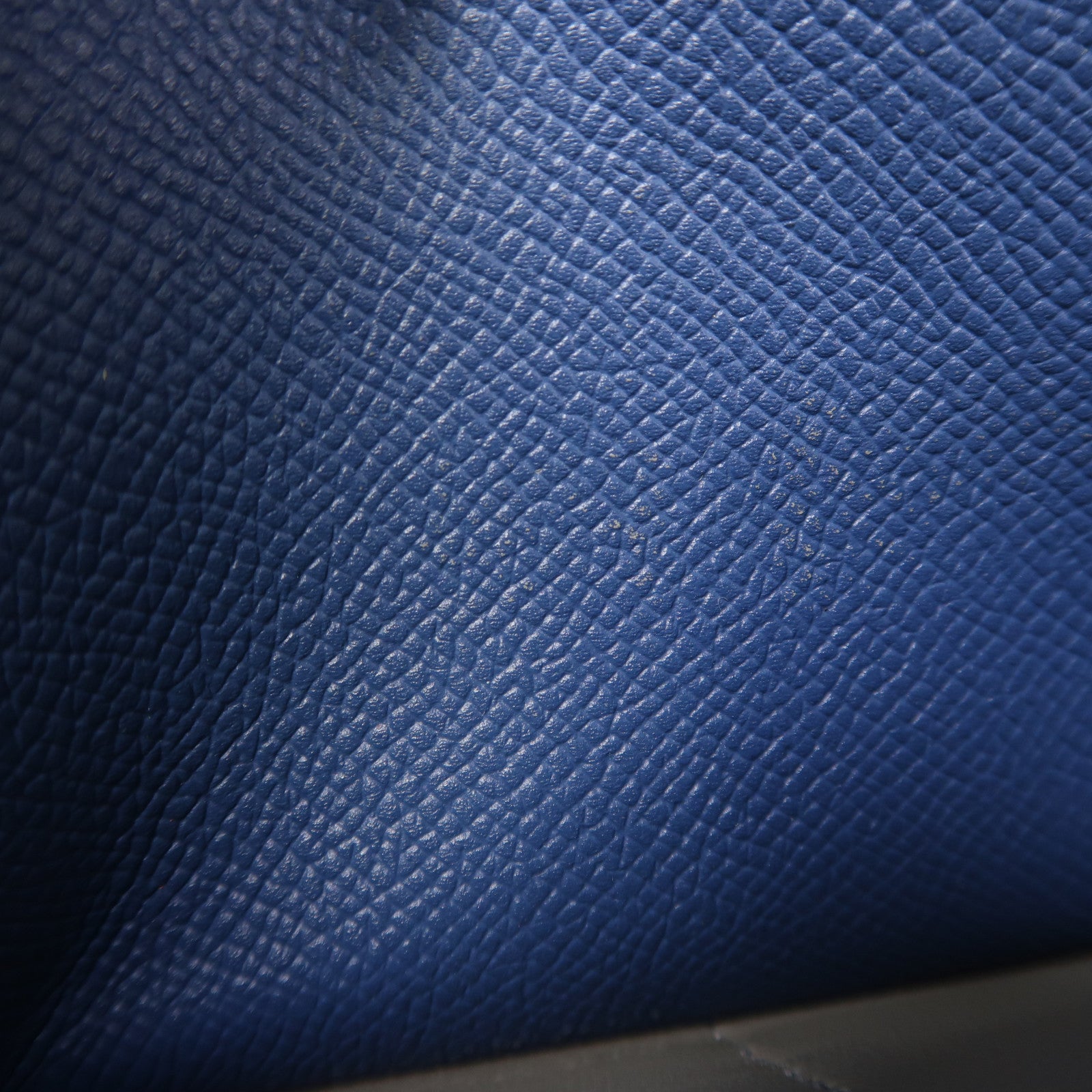 HERMES Epsom皮革Constance Long Wallet銀扣長錢包R2 Bleu Agate