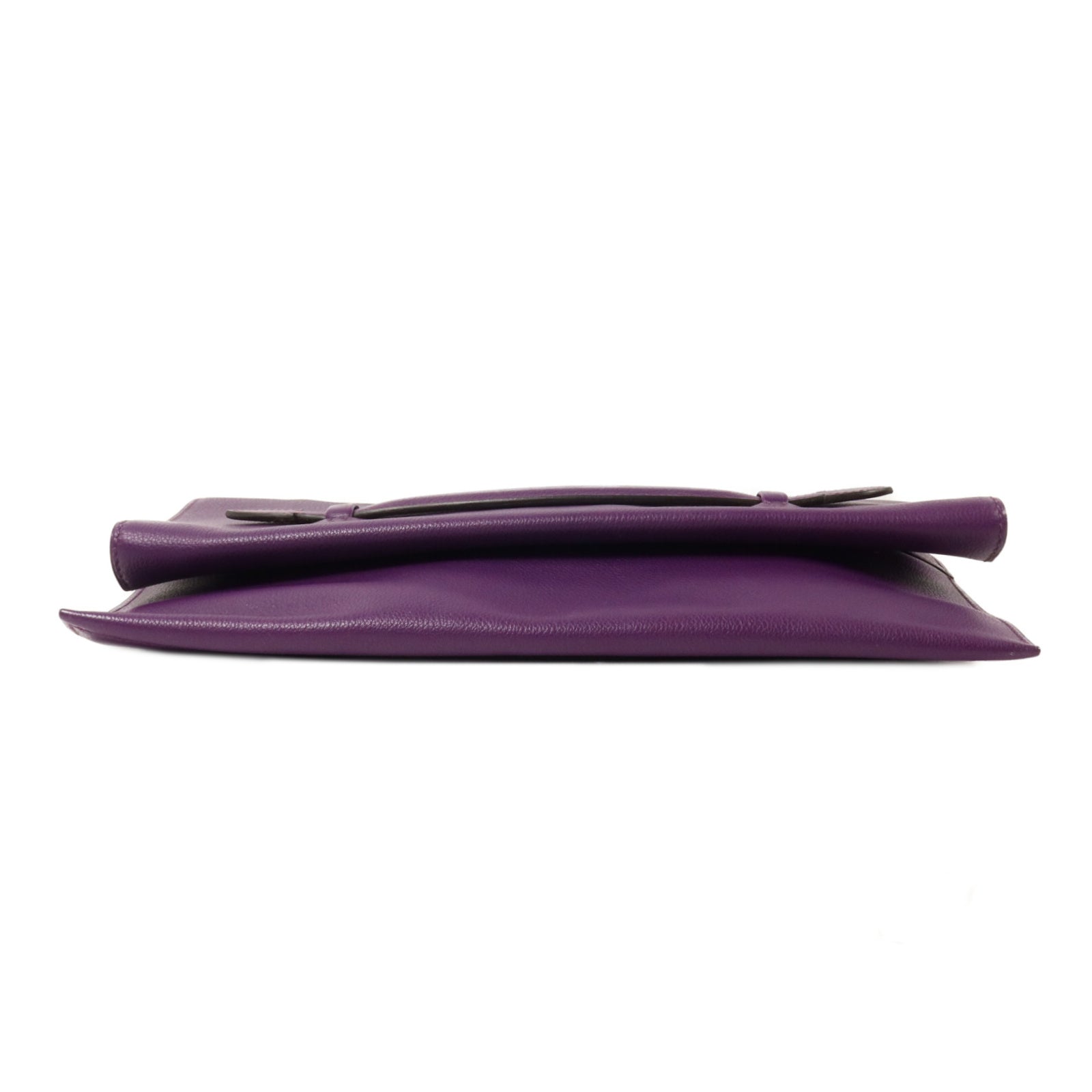 HERMES Evercolor皮革Plitplat Clutch手拿包Anemone