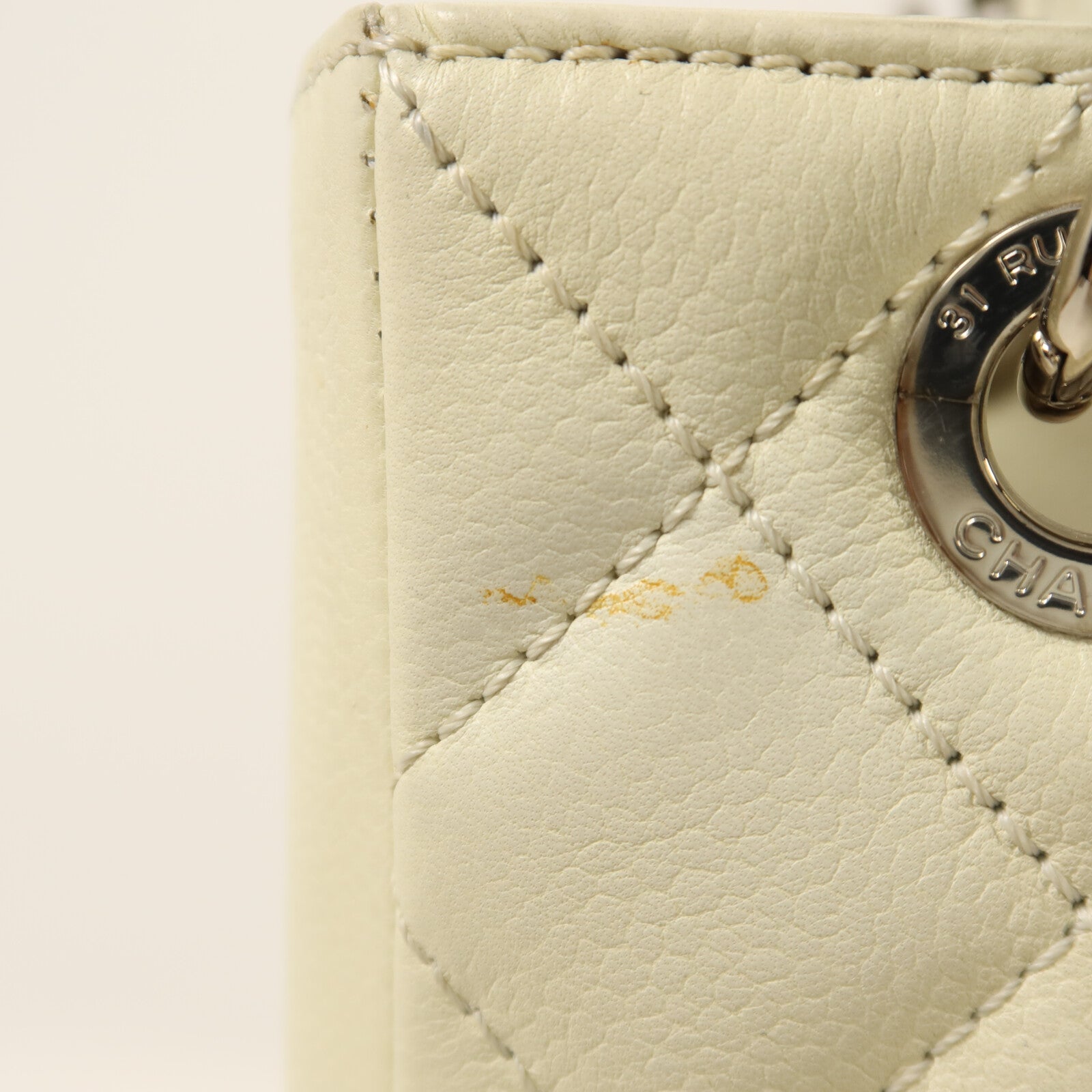 CHANEL 牛皮皮革PST Petite Shopping Tote Bag銀扣鏈帶手挽袋