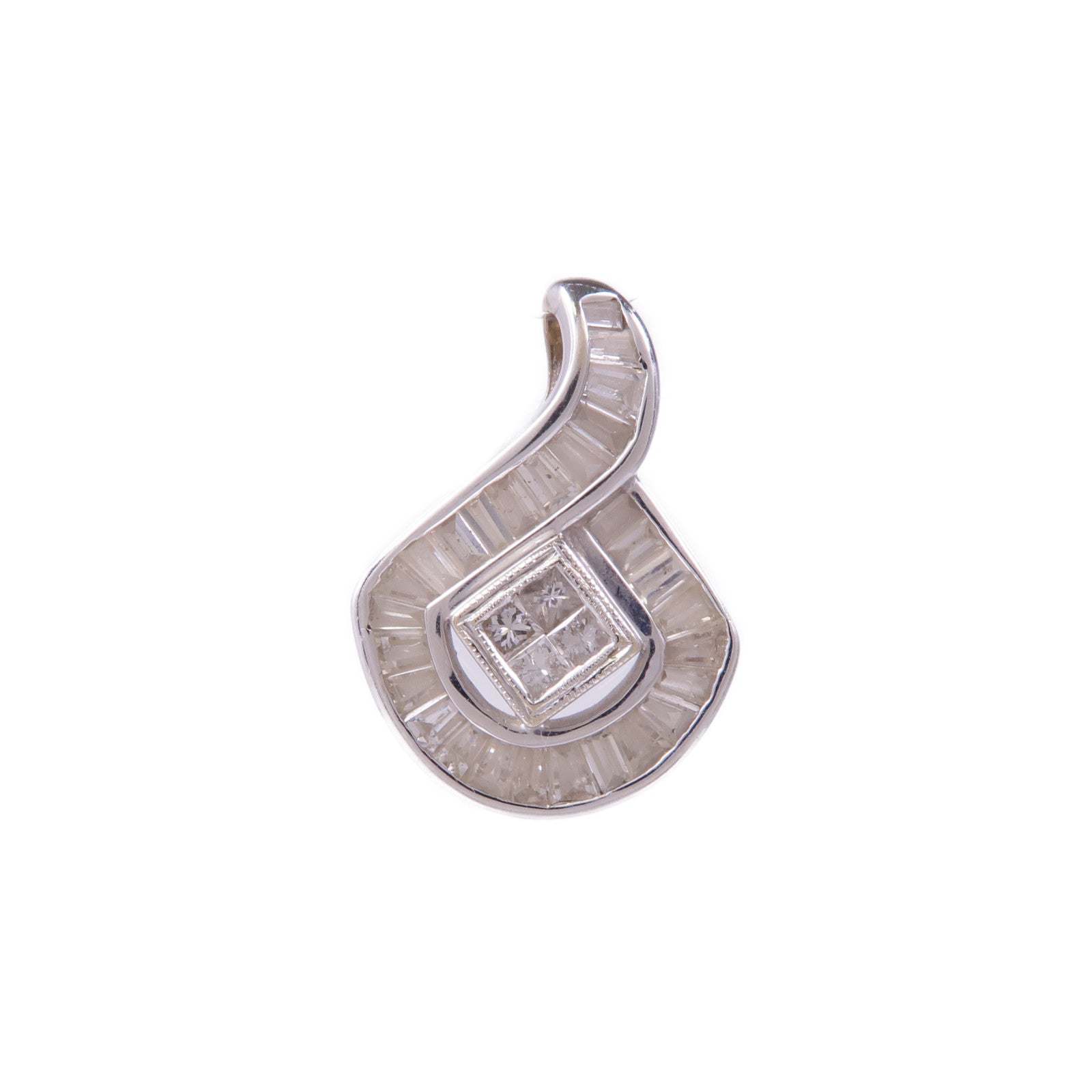 JEWELRY 【激減優惠】18K白金Diamond Pandent鑽石吊墜