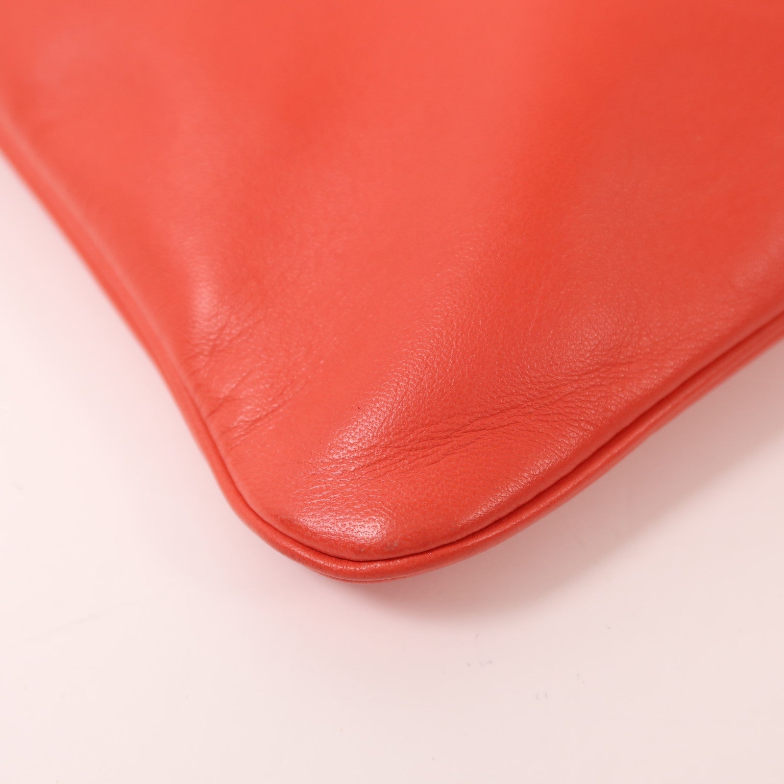 HERMES Swift皮革Aline Mini銀扣肩背袋Rouge Indien