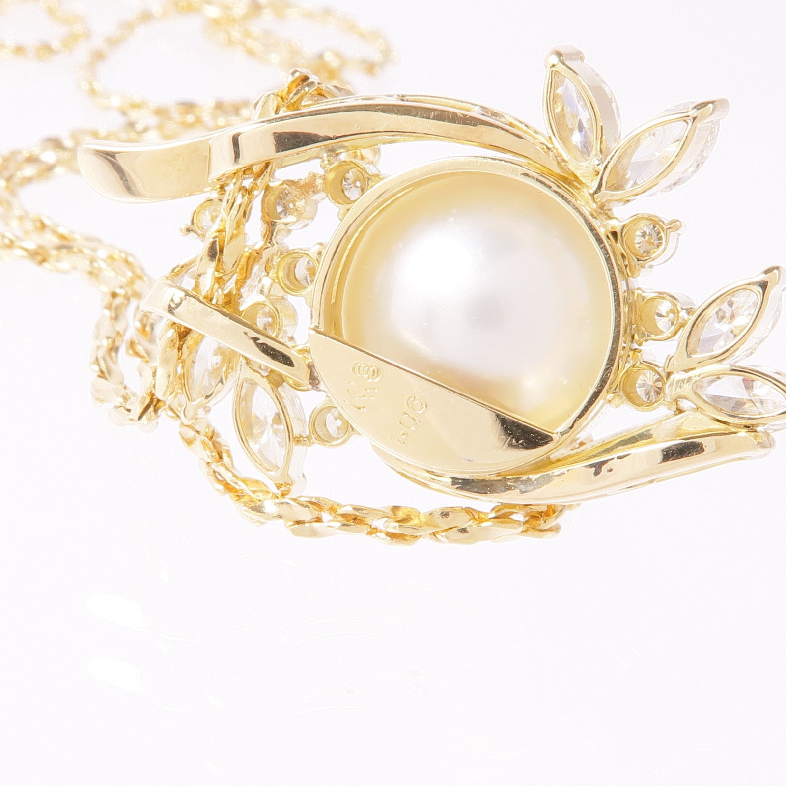 JEWELRY 18K黃金Pearl/Diamond Necklace珍珠/鑽石項鍊