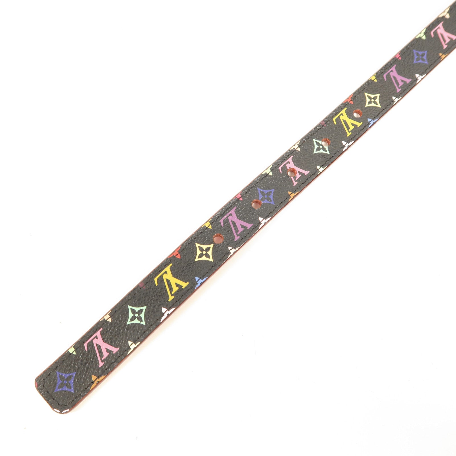 LOUIS VUITTON Monogram Multicolor Initiales Belt金扣皮帶