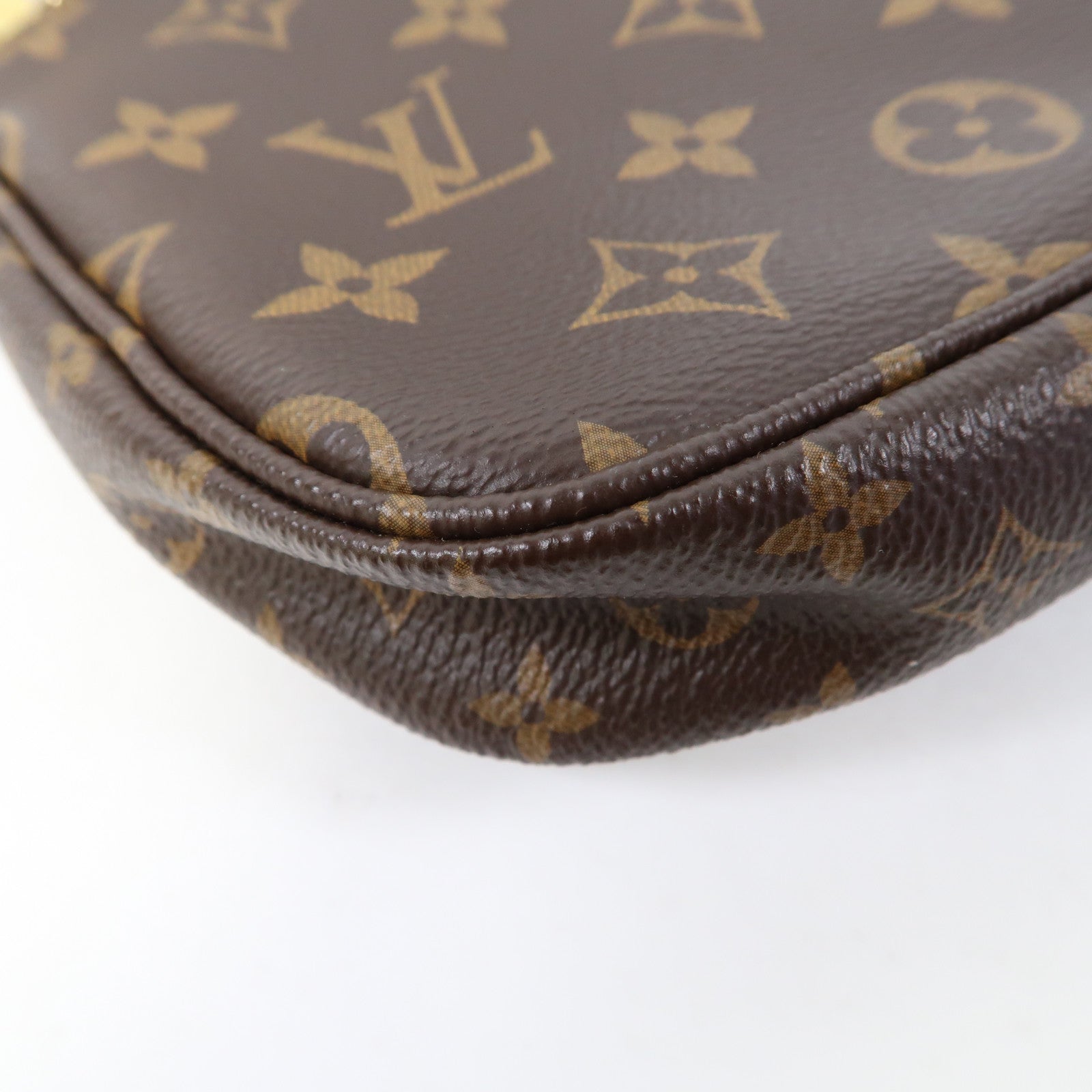 LOUIS VUITTON Monogram Multi Pochette Accessoires金扣肩背袋啡色