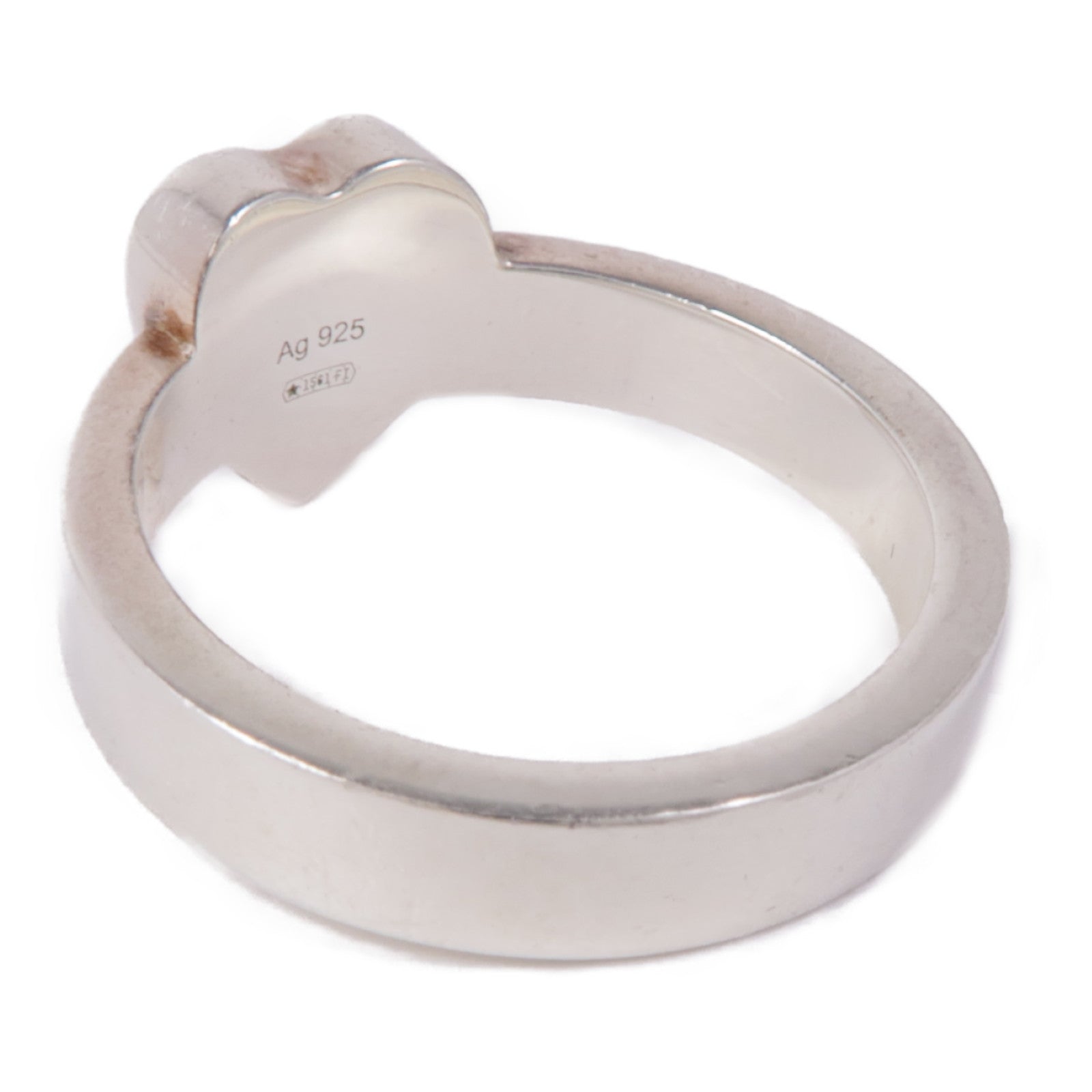 GUCCI 925純銀Heart Ring戒指US#6.75