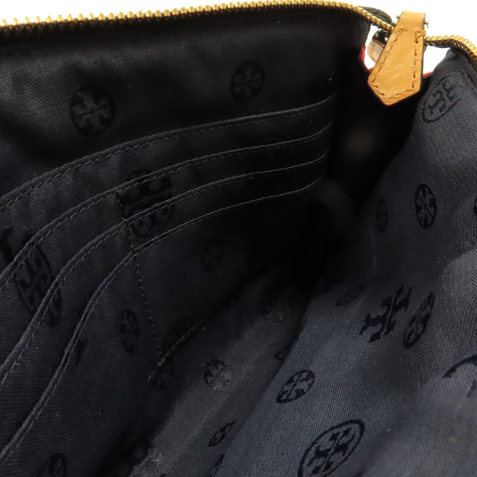 Tory Burch 【激減優惠】塗層帆布Shoulder Bag金扣肩背袋黑色/紅色/白色