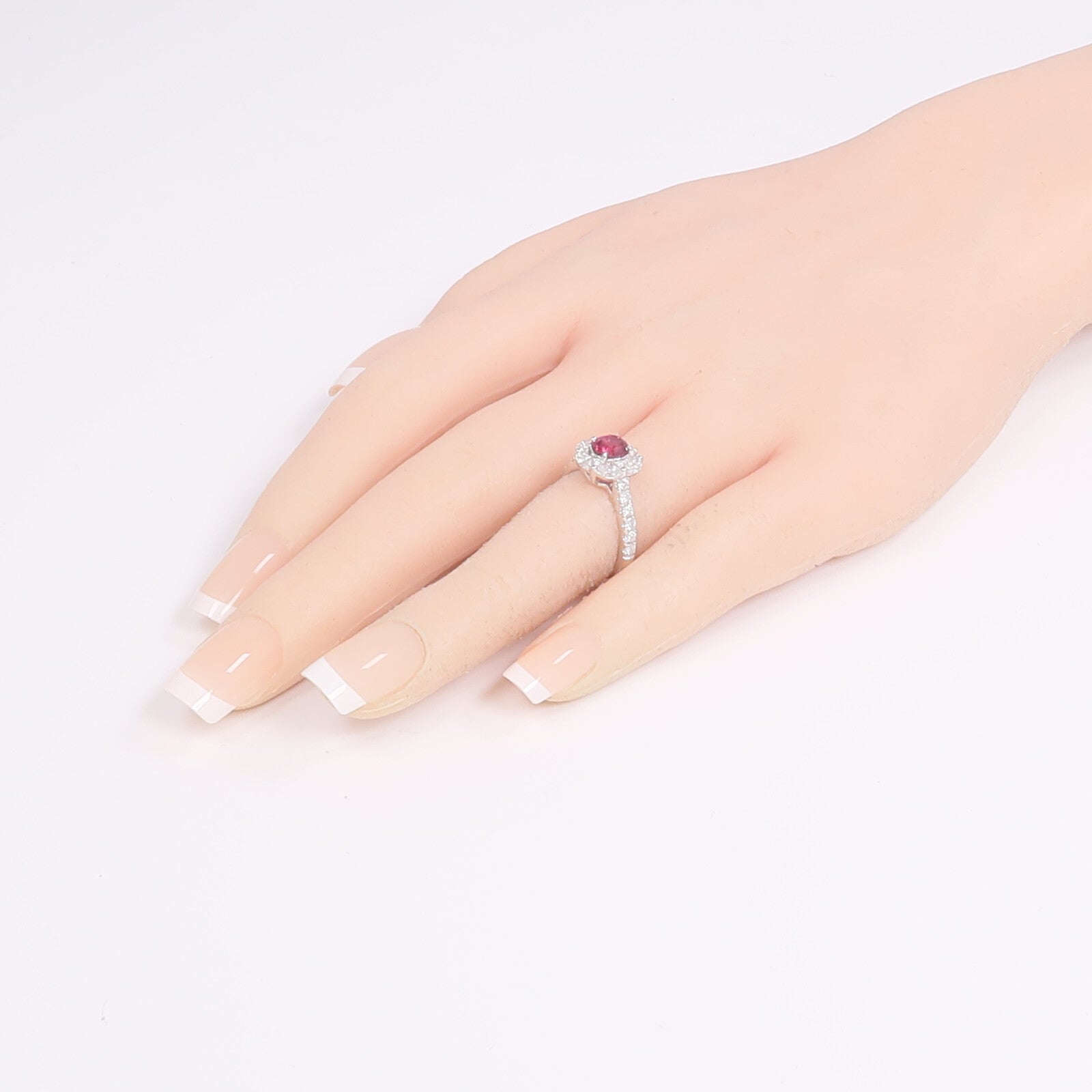 JEWELRY PT950鉑金Ruby Diamond Ring紅寶石/鑽石戒指