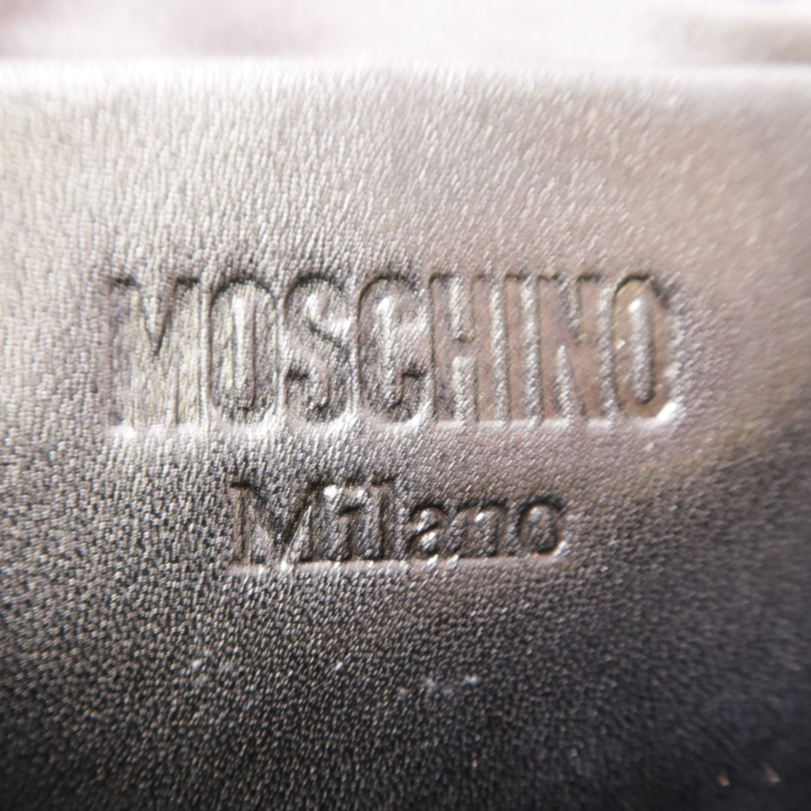 MOSCHINO 尼龍Shoulder Bag金扣肩背袋黑色