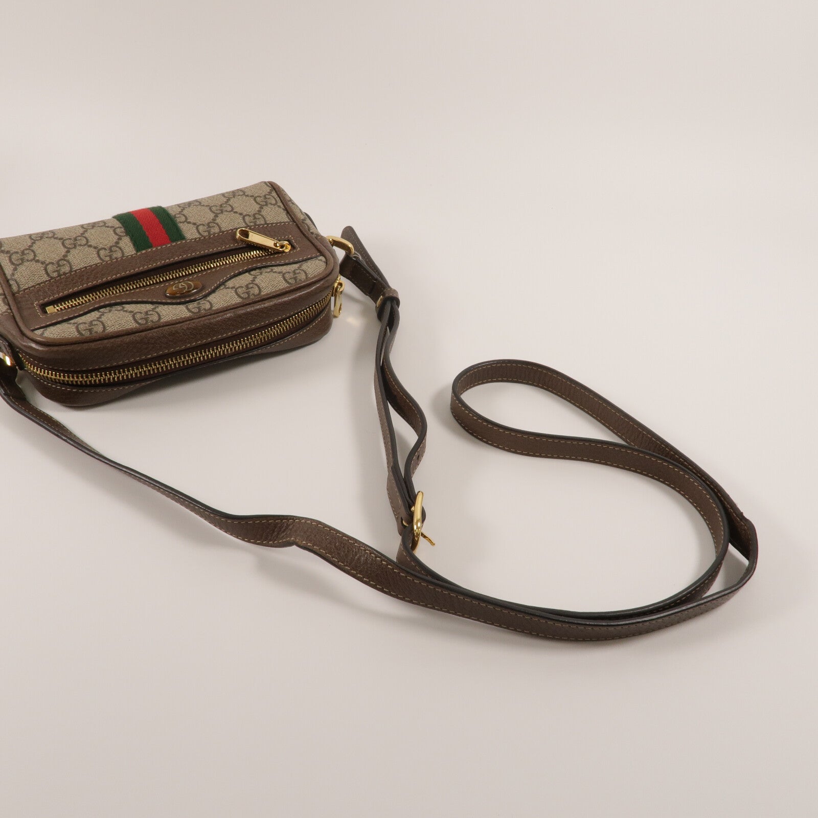 GUCCI 塗層帆布Ophidia Mini肩背袋