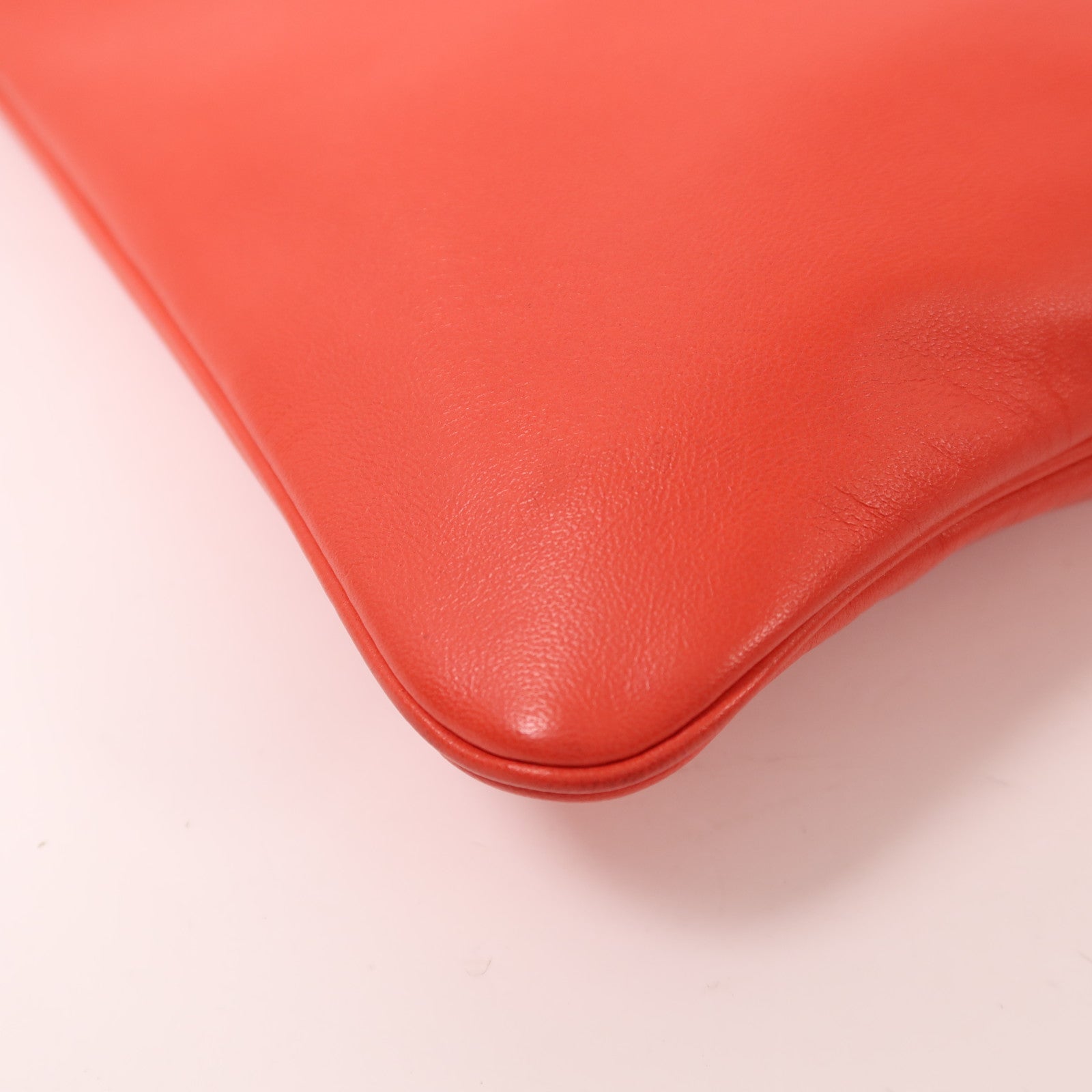 HERMES Swift皮革Aline Mini銀扣肩背袋Rouge Indien