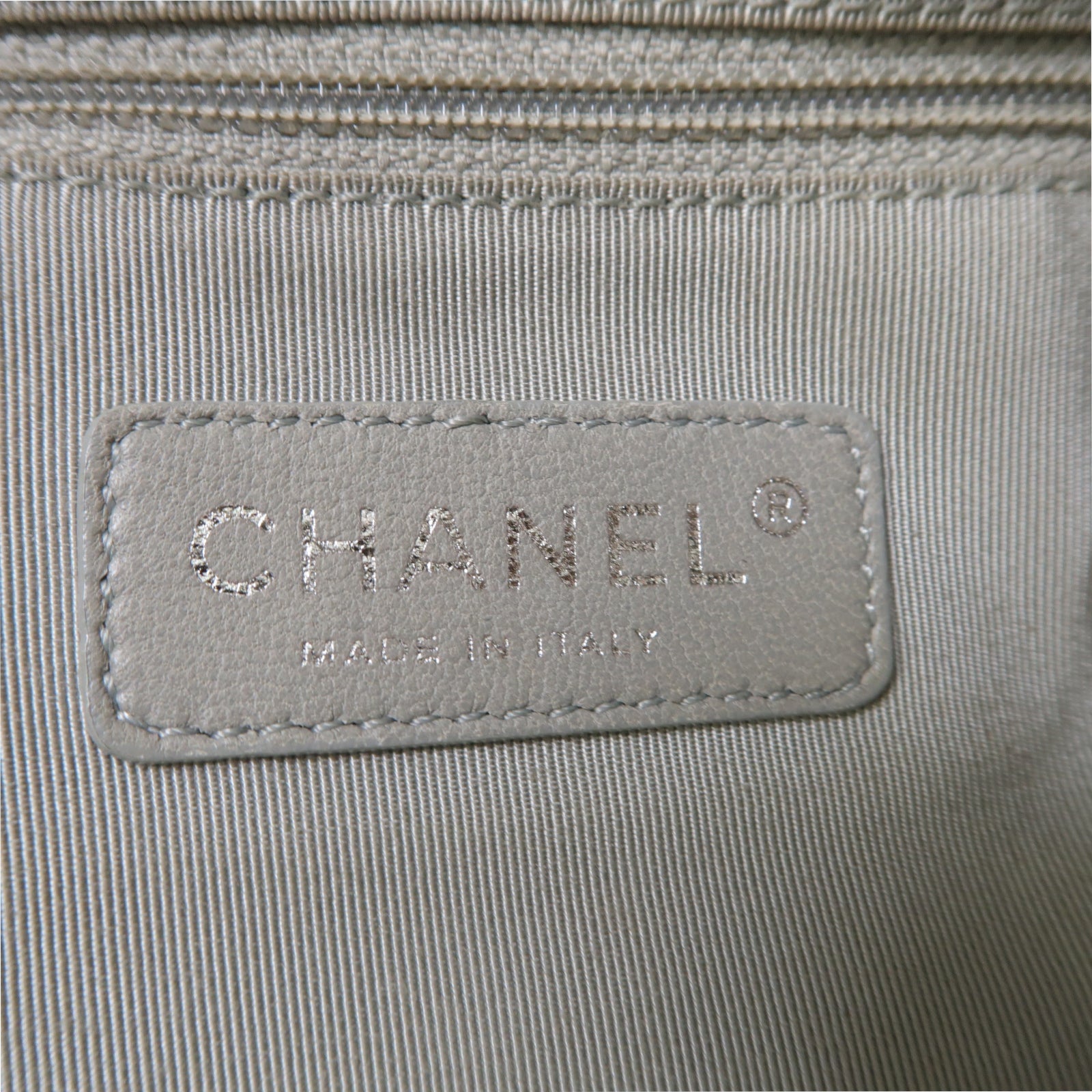 CHANEL **【激減優惠】牛仔布Chain Shouldre Bag銀扣鏈帶肩背袋藍色