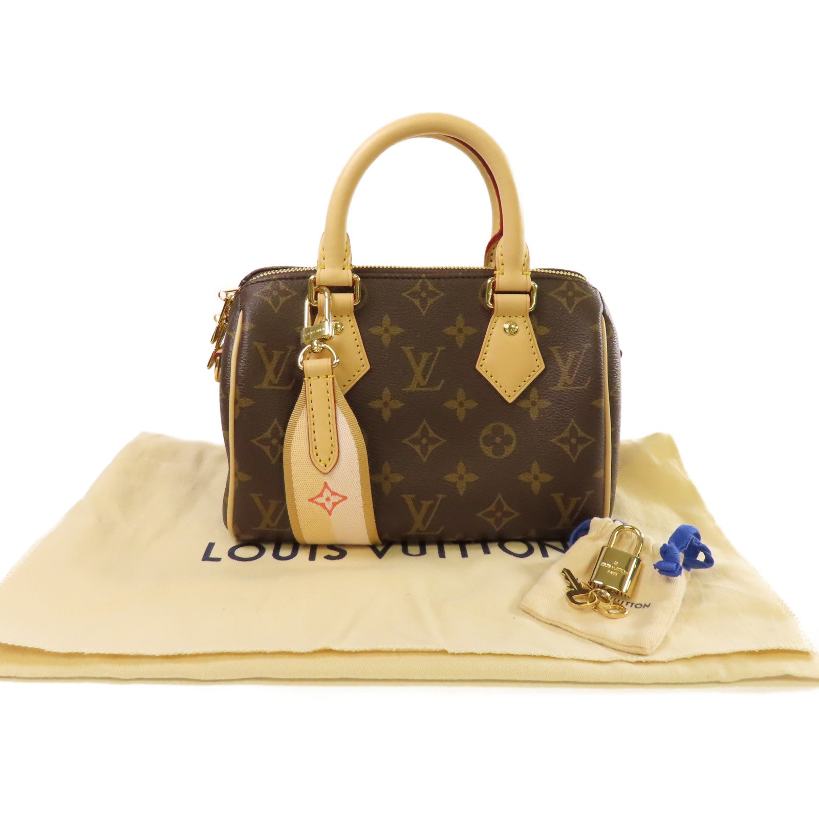 LOUIS VUITTON Monogram Speedy Bandouliere 20 2Way Shoulder Bag金扣手挽肩背兩用袋啡色