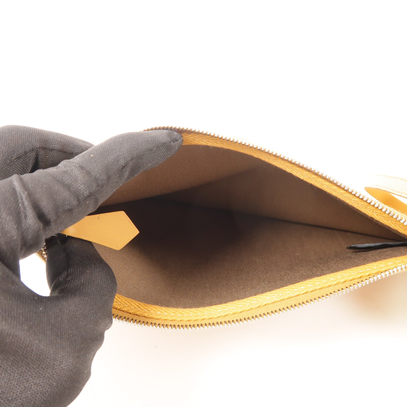 HERMES 帆布Herbag PM手挽肩背兩用袋Etoupe/Natural Sable