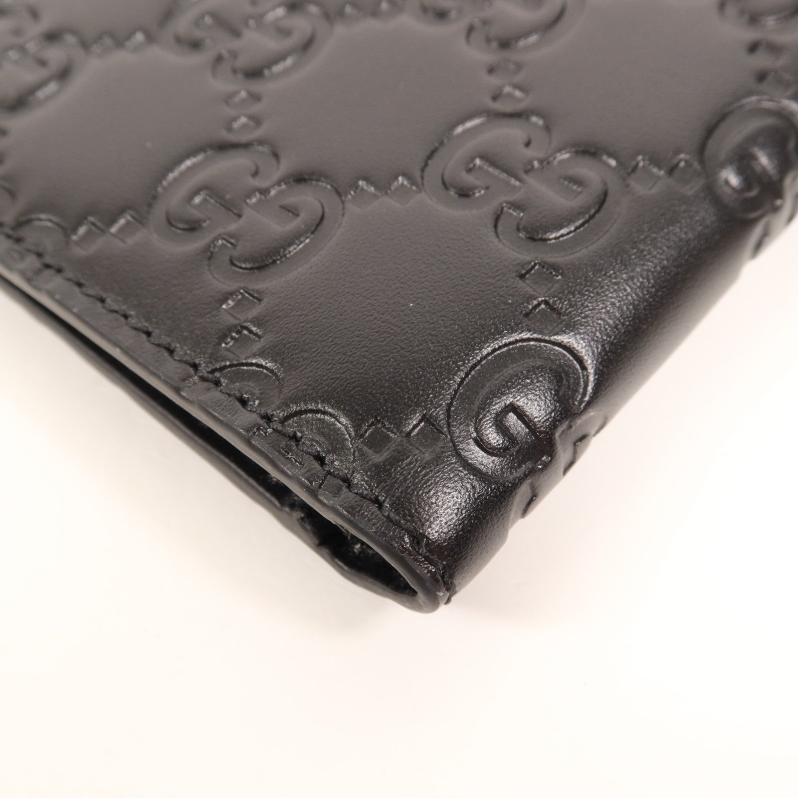 GUCCI 牛皮皮革Wallet銀扣錢包