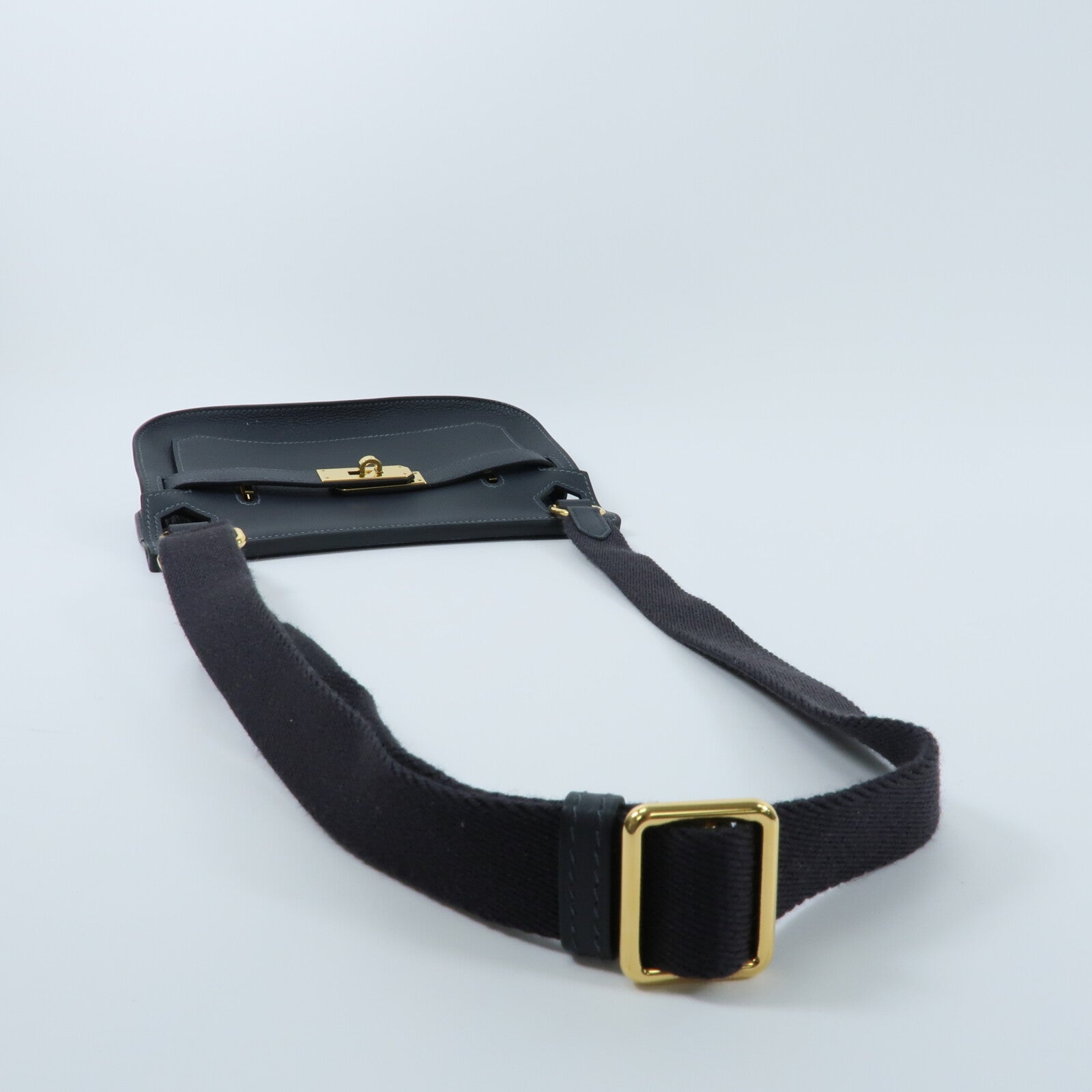HERMES Evercolor皮革Mini Jypsiere肩背袋Vert Rousseau