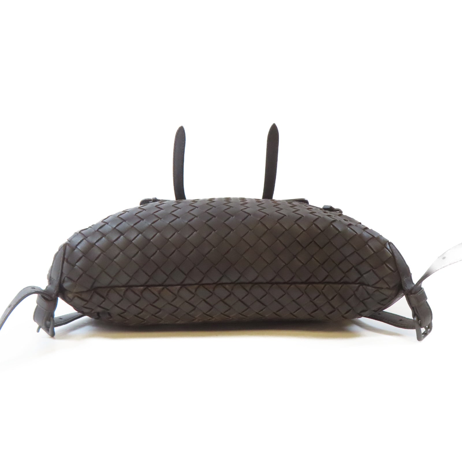 BOTTEGA VENETA 皮革Intrecciato Backpack背包啡色